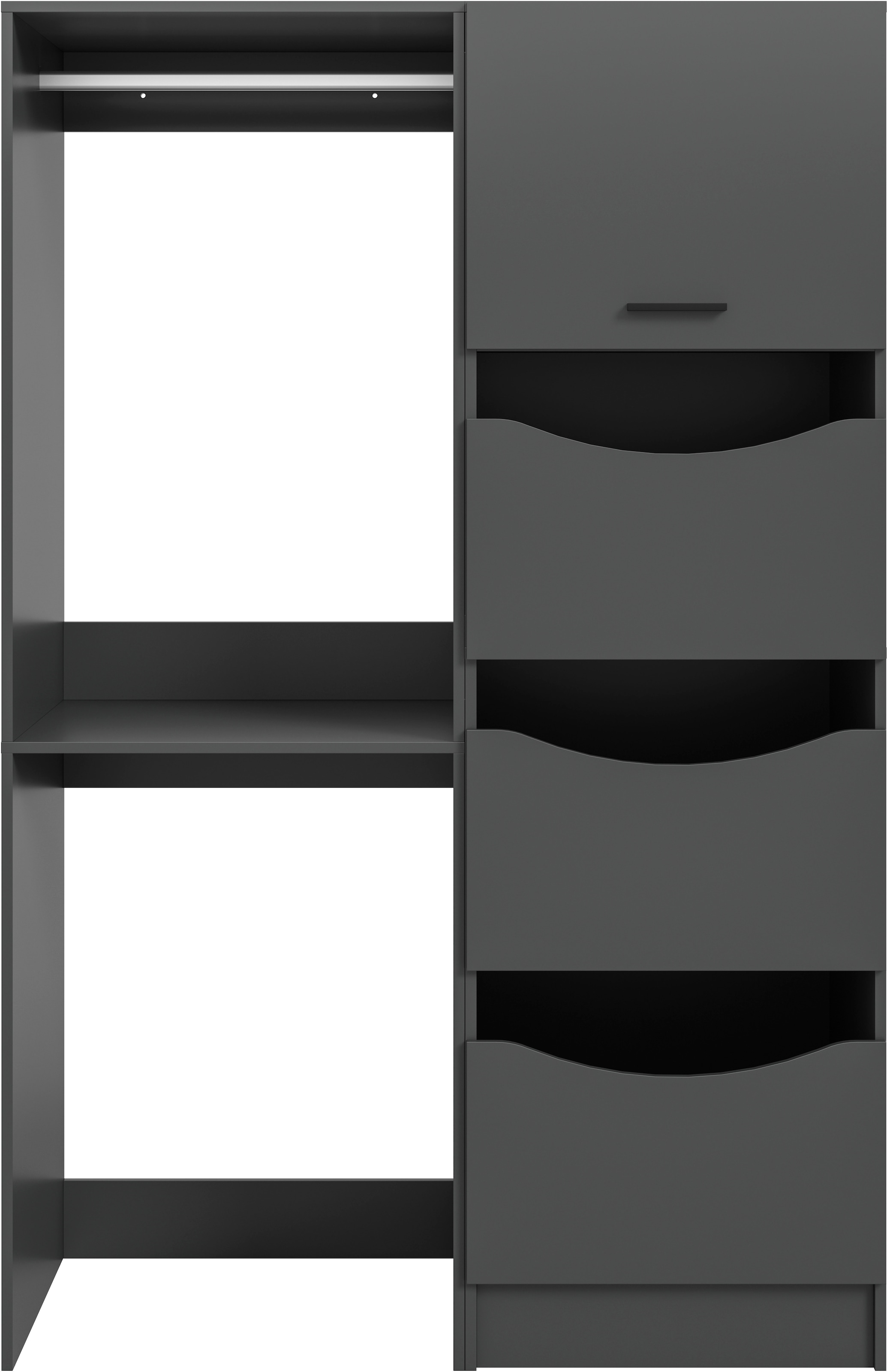 welltime Badmöbel-Set »FALAS, TOPSELLER!, 2-teilig, Hauswirtschaftsraum Set, Breite 126 cm« Set, bestehend aus: 1x Waschmaschinenumbauschrank & 1x Wäscheschrank, 2 Stk. tlg.