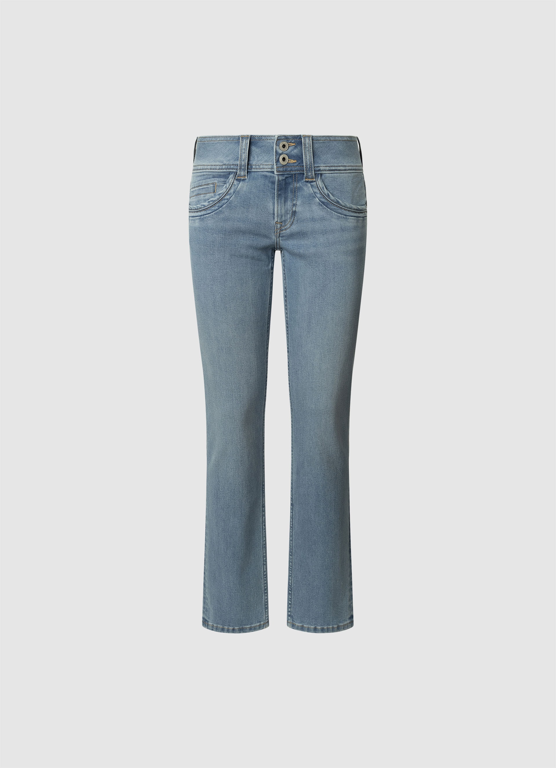 Pepe Jeans Straight-Jeans »GEN«, in schöner Qualtät mit geradem Bein und Doppel-Knopf-Bund