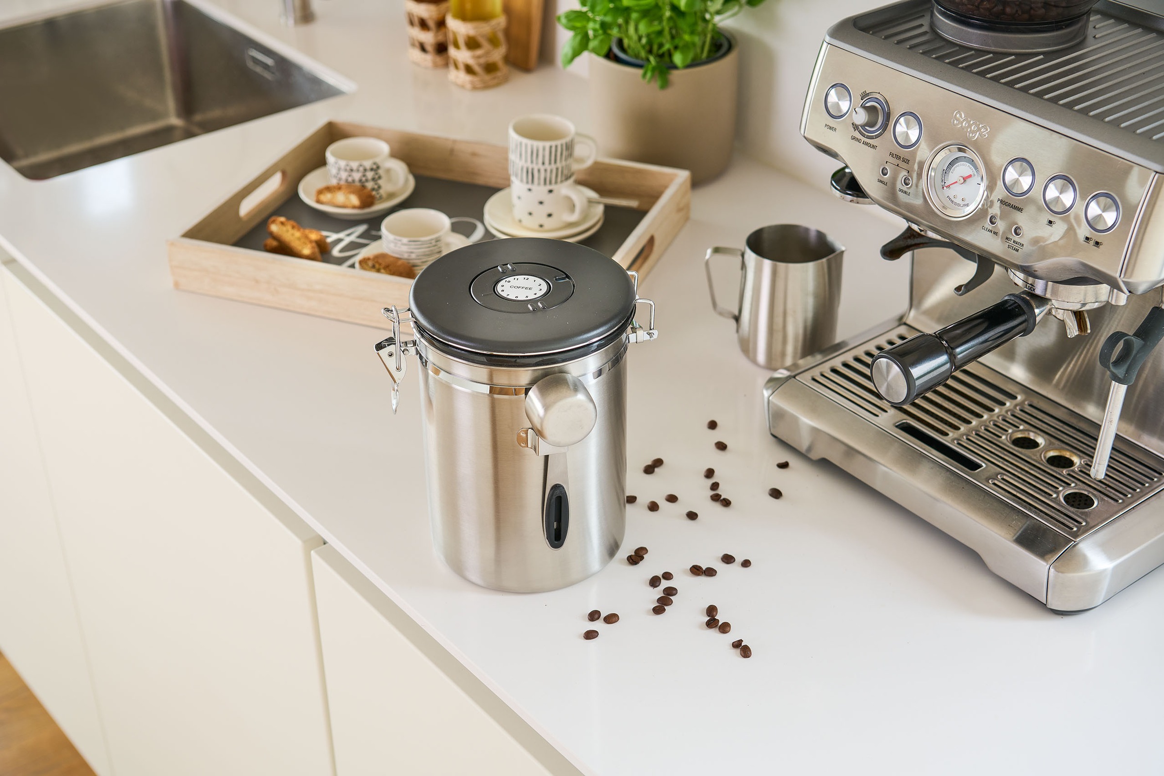 Zeller Present Kaffeedose 1 Stk. tlg. mit Datumsanzeige, Löffel günstig online kaufen