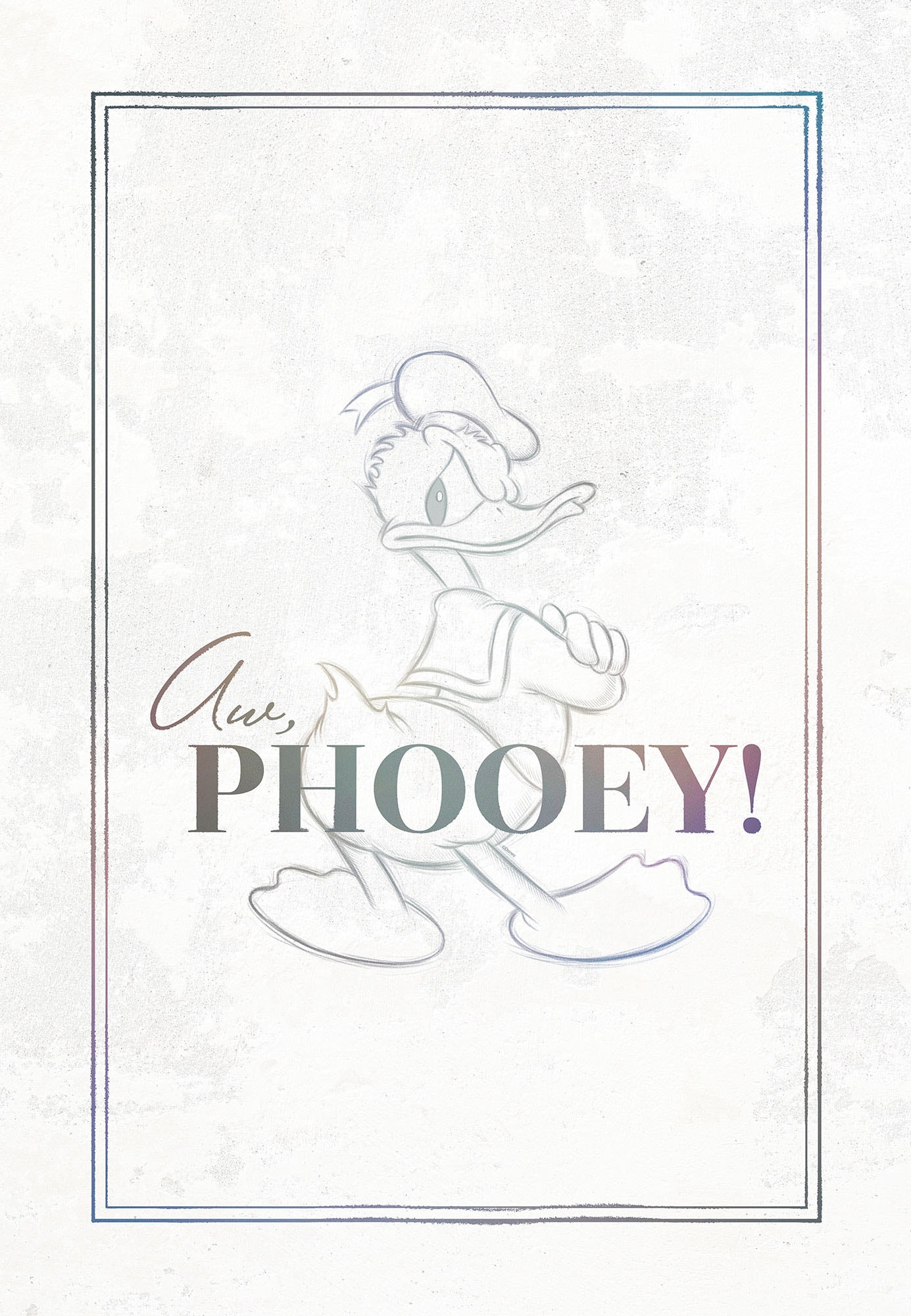 Komar Leinwandbild »Donald Duck Phooey! - Größe 40 x 60 cm«, Disney, (1 St., 40 x 60 cm (Breite x Höhe), Keilrahmenbild mit Echtholzrahmen, Kinderzimmer