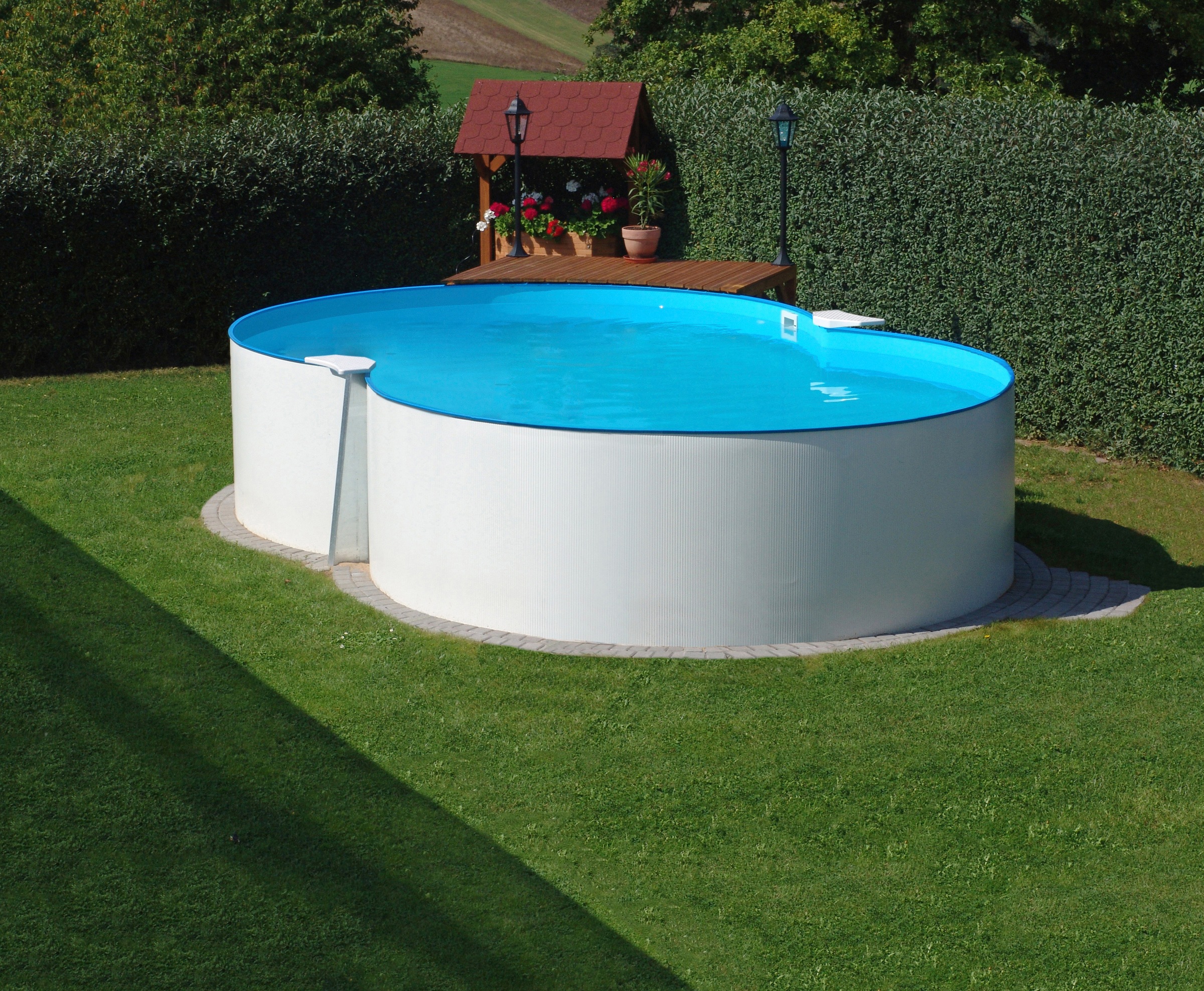 KONIFERA Achtformpool »Monaco II«, (Set), 10 tlg., BxLxH: 300x470x120 cm