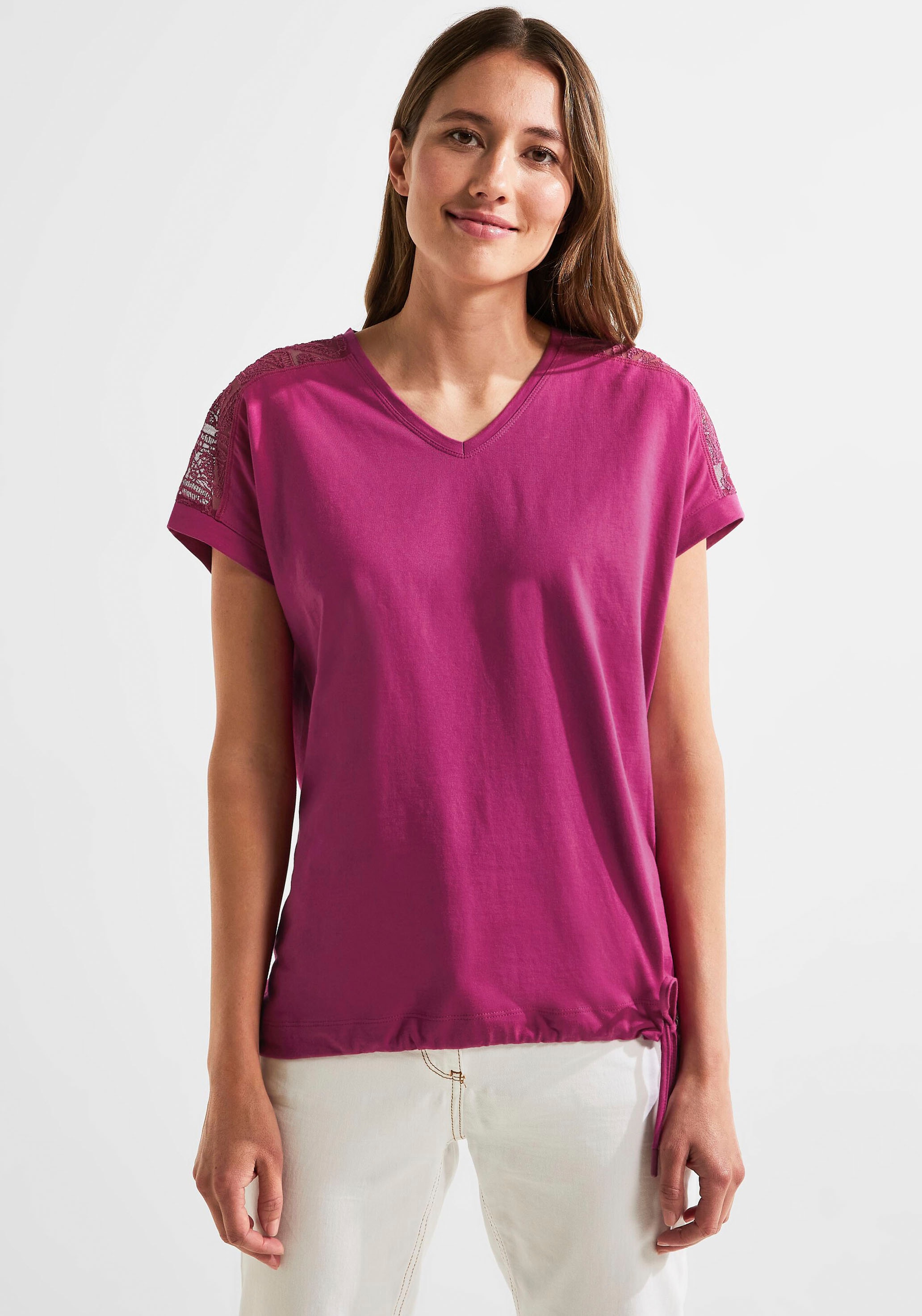Cecil T-Shirt, mit leicht abgerundetem V kaufen -Ausschnitt