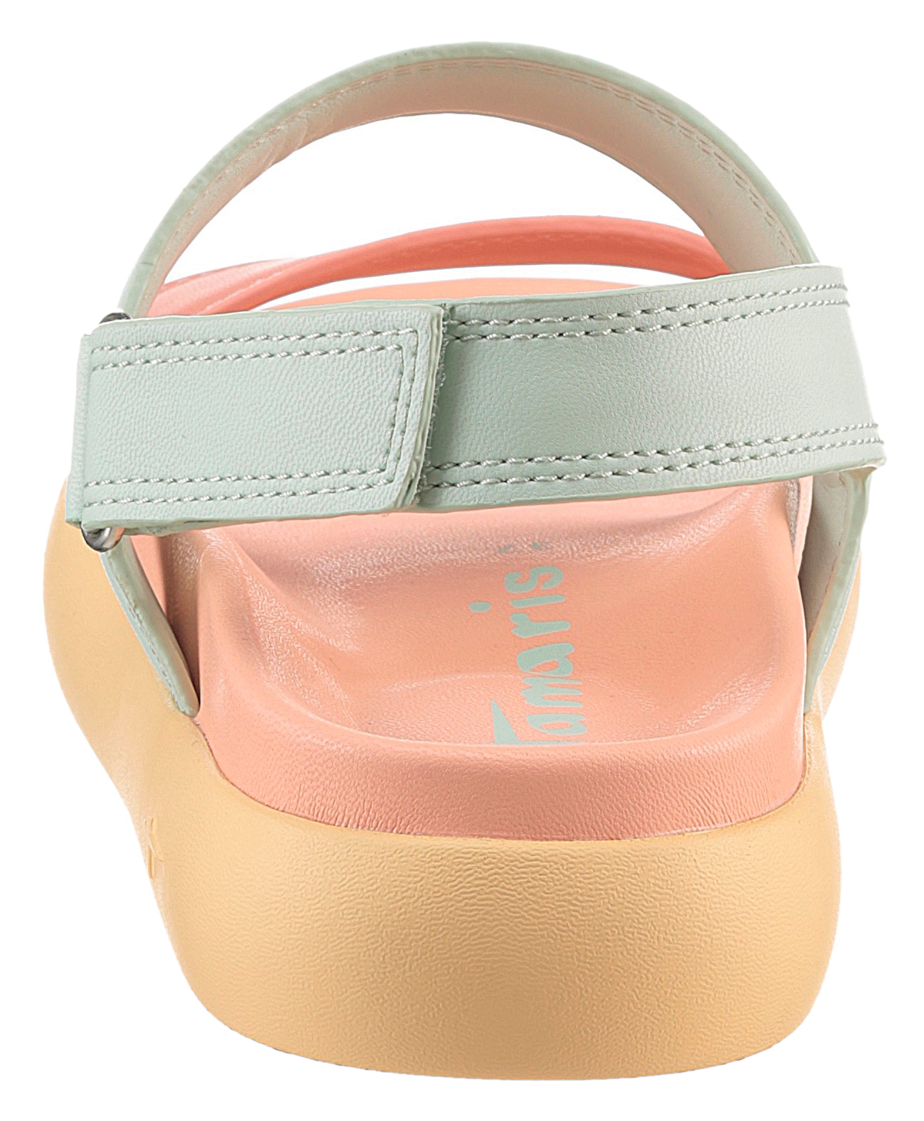 Tamaris Riemchensandale, Plateau, Sommerschuh, Klettschuh, Sandalette in veganer Verarbeitung