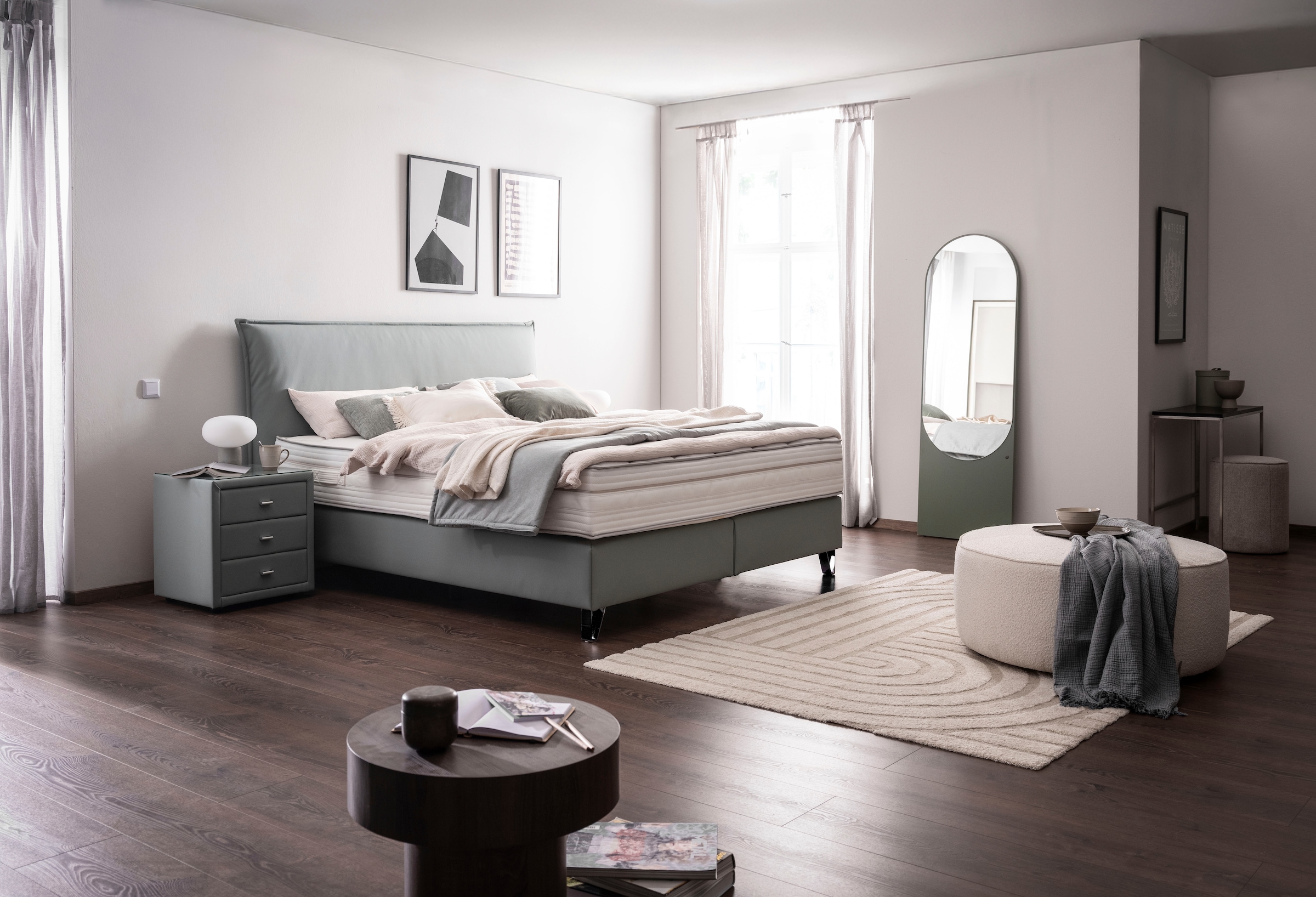 alina Boxspringbett »Manrid in der Breite 180x200cm« günstig online kaufen