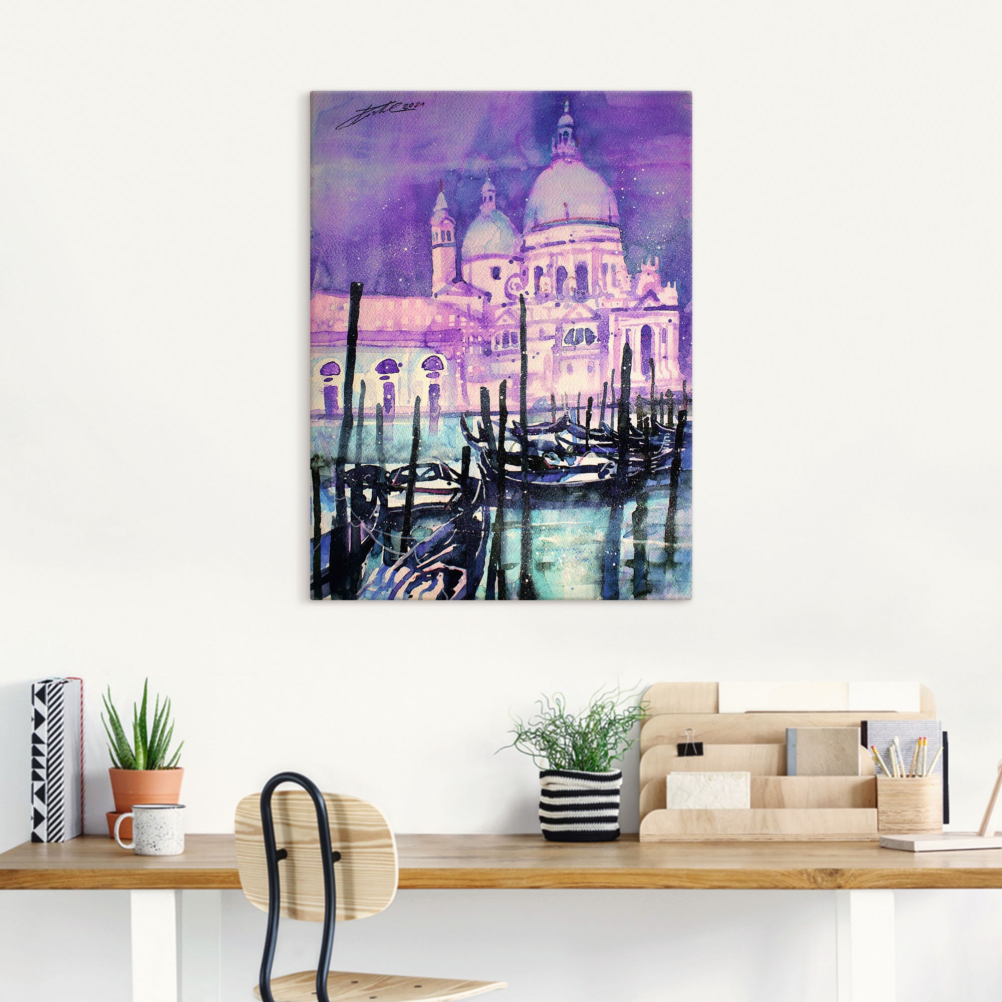 Artland Leinwandbild »Venedig, Santa Maria della Salute«, Venedig, (1 St.), günstig online kaufen