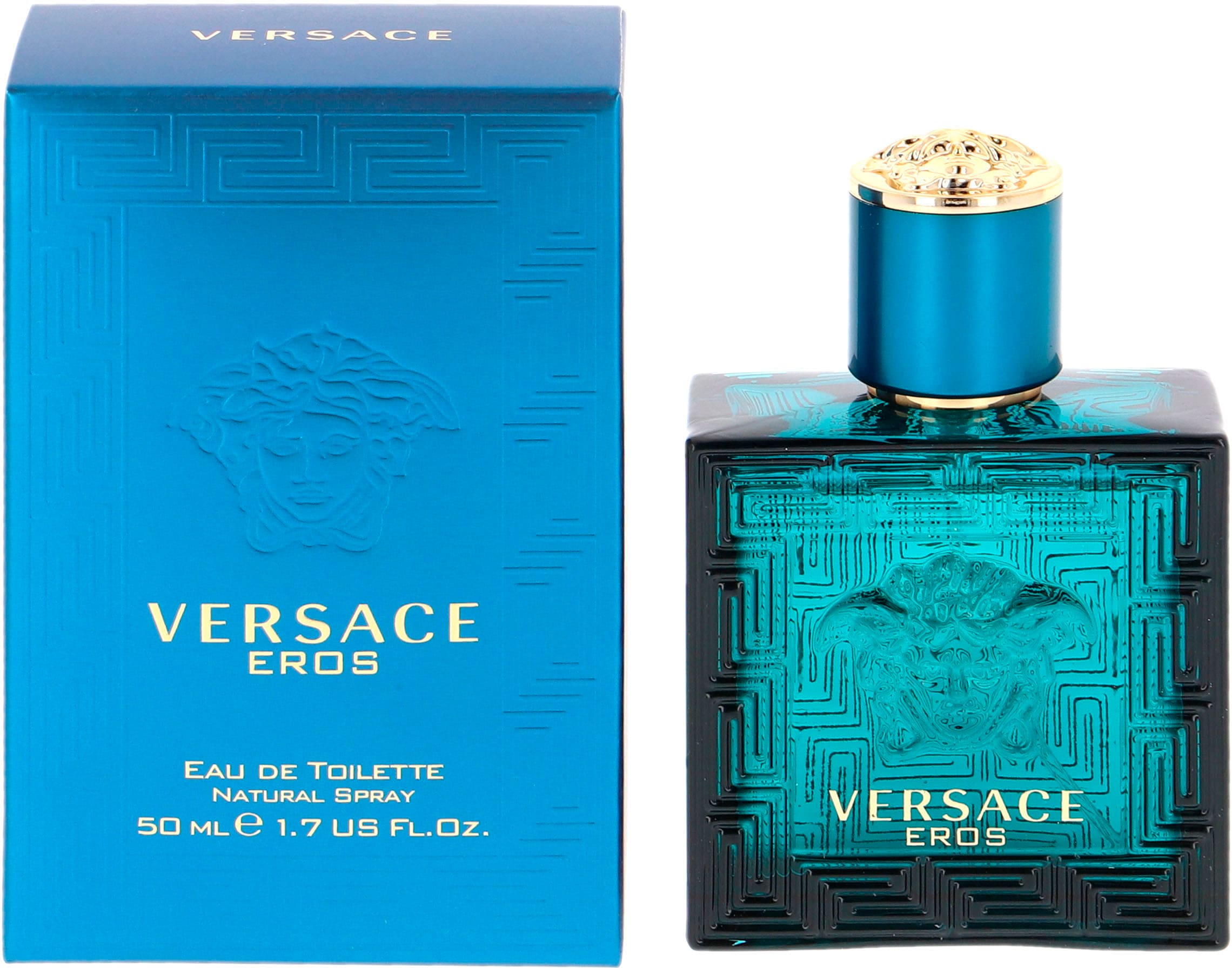 Versace Eau de Toilette »Eros« Würzig-süßer Duft mit Minze, Tonkabohne, Geranie, Vanille und Vetiver.