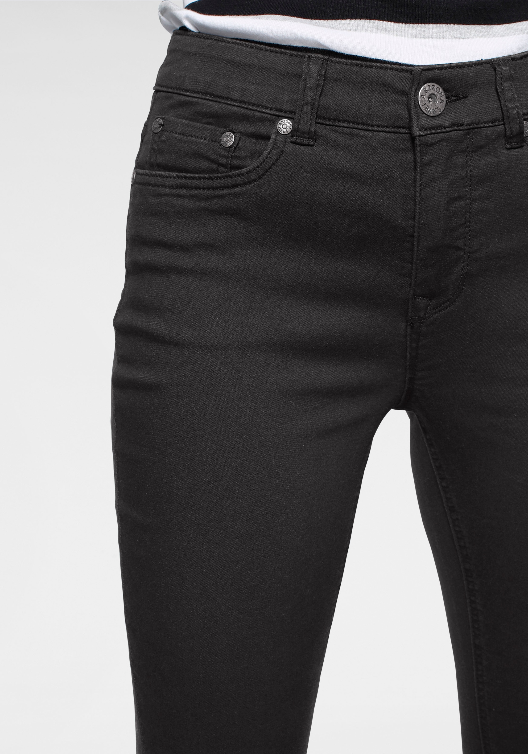 Arizona 7/8-Jeans »Shaping«, eng anliegend, Röhrenjeans, Used-Waschung, High-Waist, 7/8-Länge
