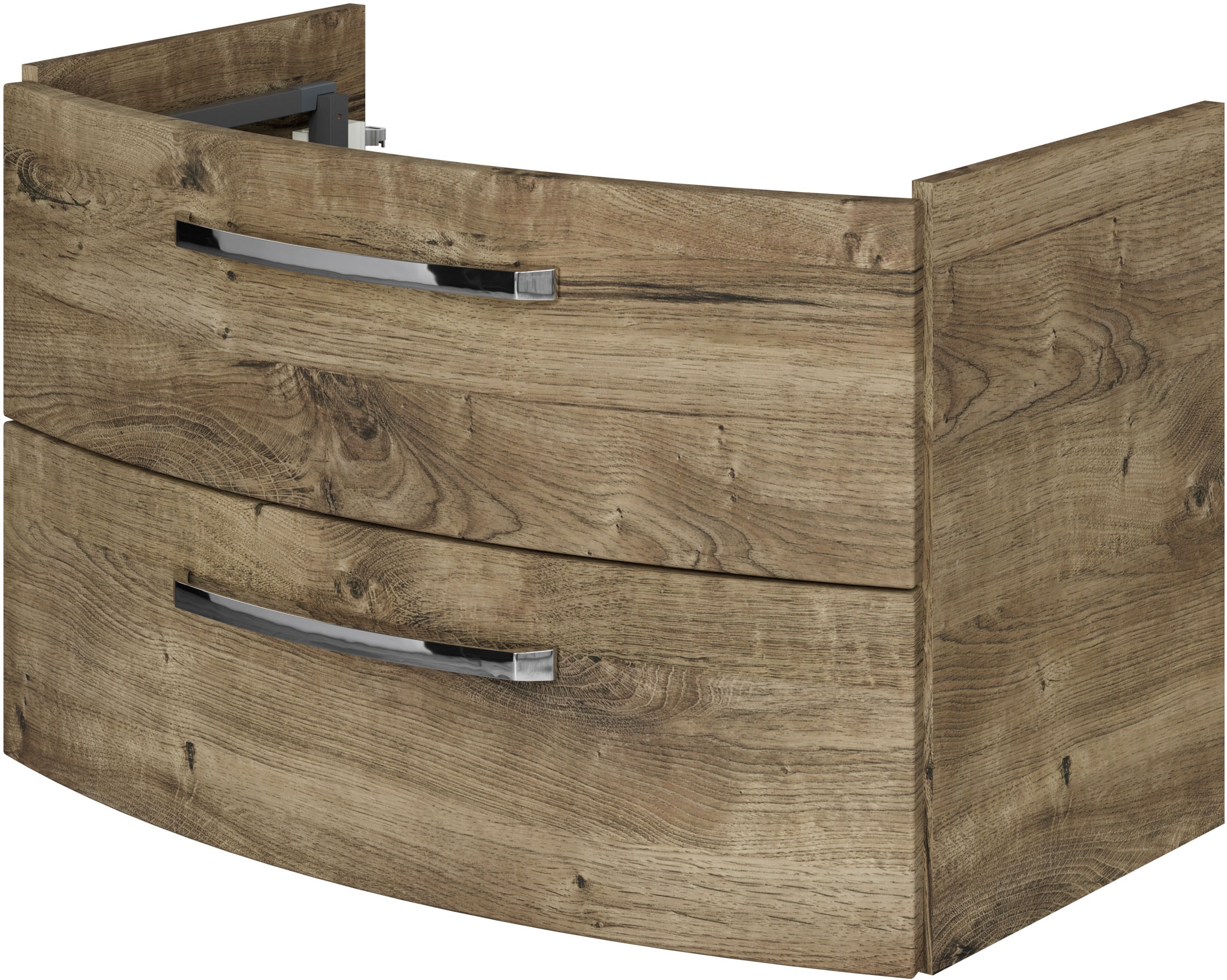 Saphir Waschtisch »Serie 4010 Keramik-Waschtisch mit Unterschrank, 84 cm breit«, Waschplatz mit 2 Schubladen, Badmöbel-Set mit Waschtisch