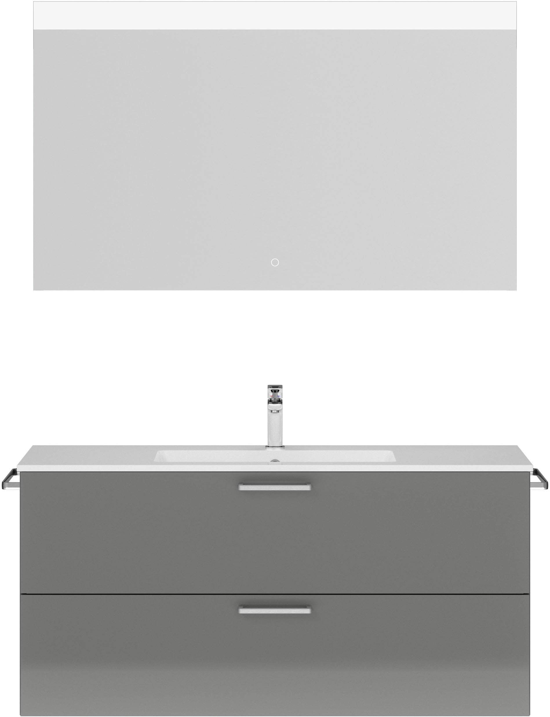 nobilia® Badmöbel-Set »Tolvina« vormontiert, mit Soft-Close, 2 Stk. tlg. günstig online kaufen