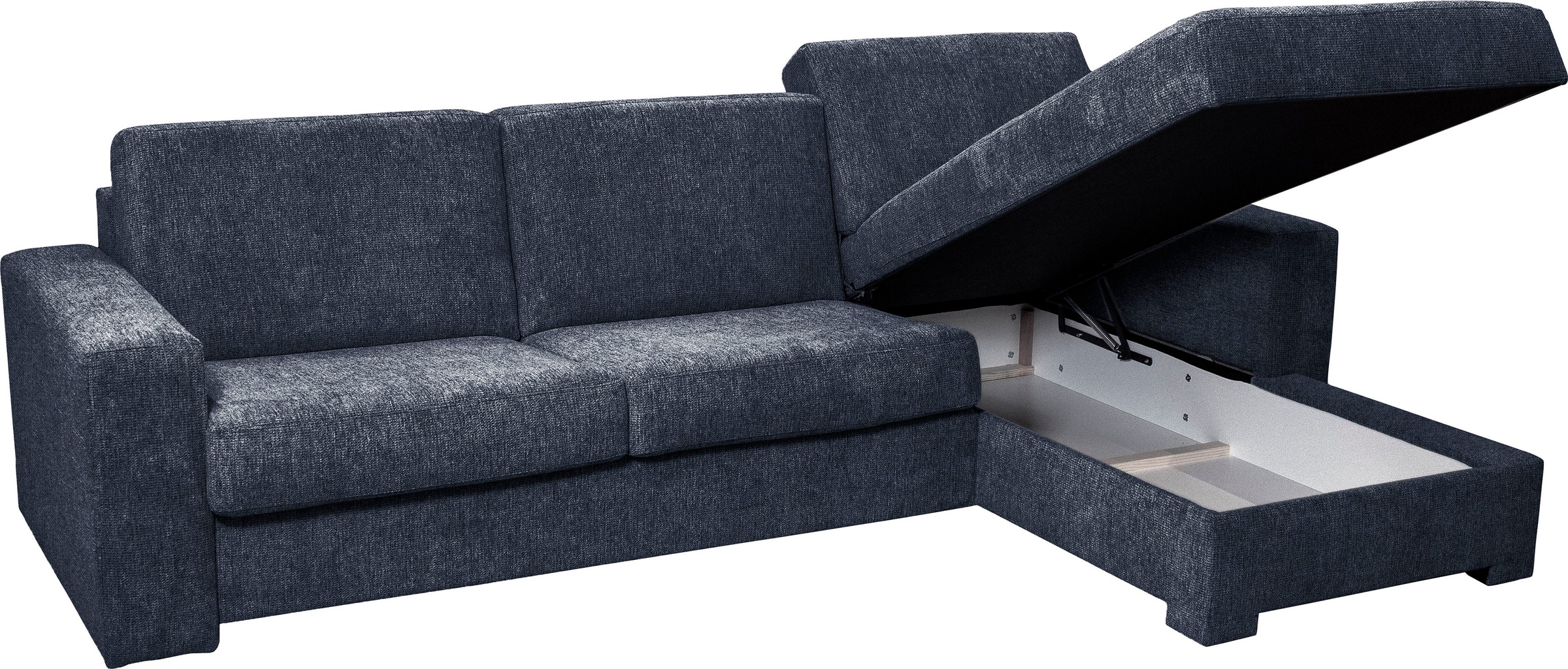 Home affaire Ecksofa »Roma "M" Matratzenhöhe 14 cm, Dauerschlaffunktion, mit Unterfederung,«, Liegemaße ca 143x198 cm, L-Form