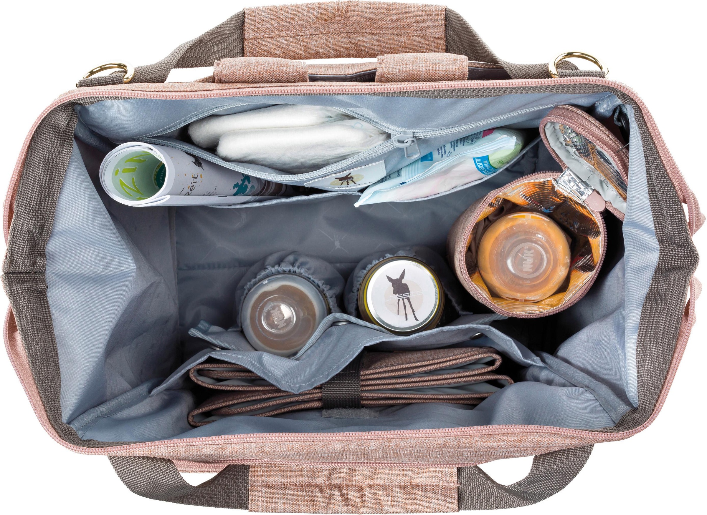 LÄSSIG Wickelrucksack »Glam, Goldie, Backpack Rose«, PETA-approved vegan