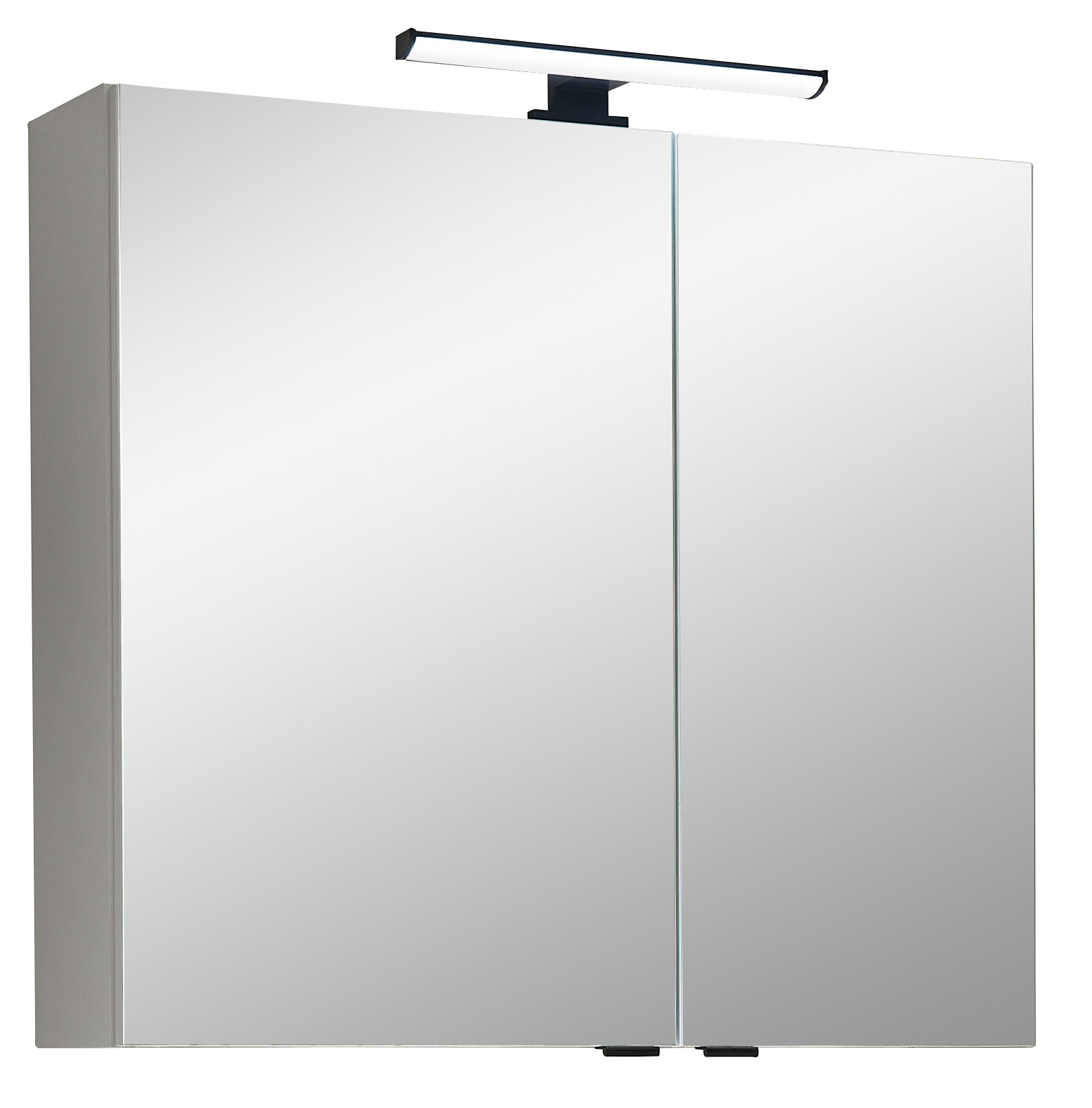 Saphir Badezimmerspiegelschrank »Quickset 500, 2 Türen, 67cm Breit, Led-Aufsatzleuchte« Inkl. Schalter Und Steckdose
