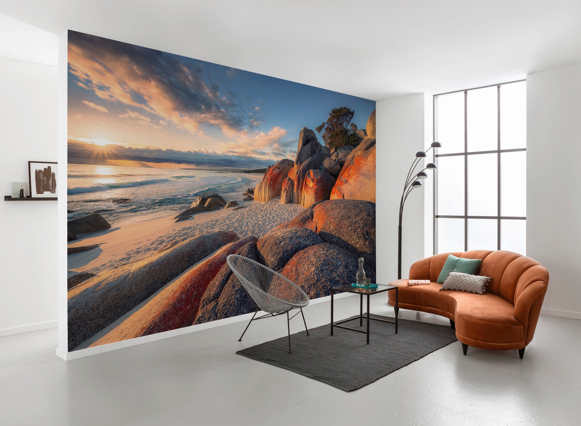 Komar Vliestapete »Digitaldruck Vlies - Bay of Fires - Größe 400 x 280 cm«, bedruckt, Wohnzimmer, Schlafzimmer