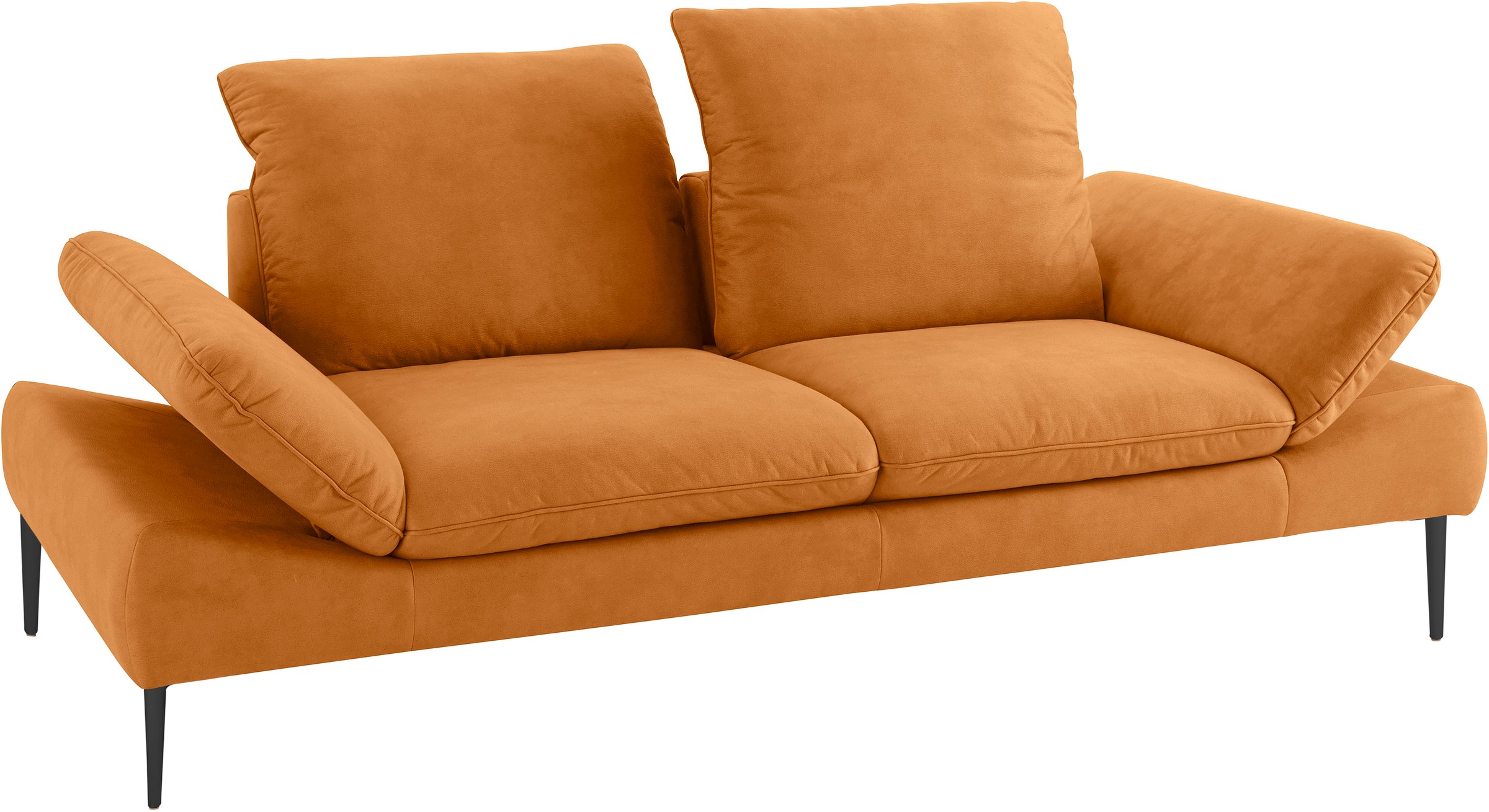 W.SCHILLIG 2,5-Sitzer »enjoy&MORE« Sitztiefenverstellung, Füße schwarz pulv günstig online kaufen