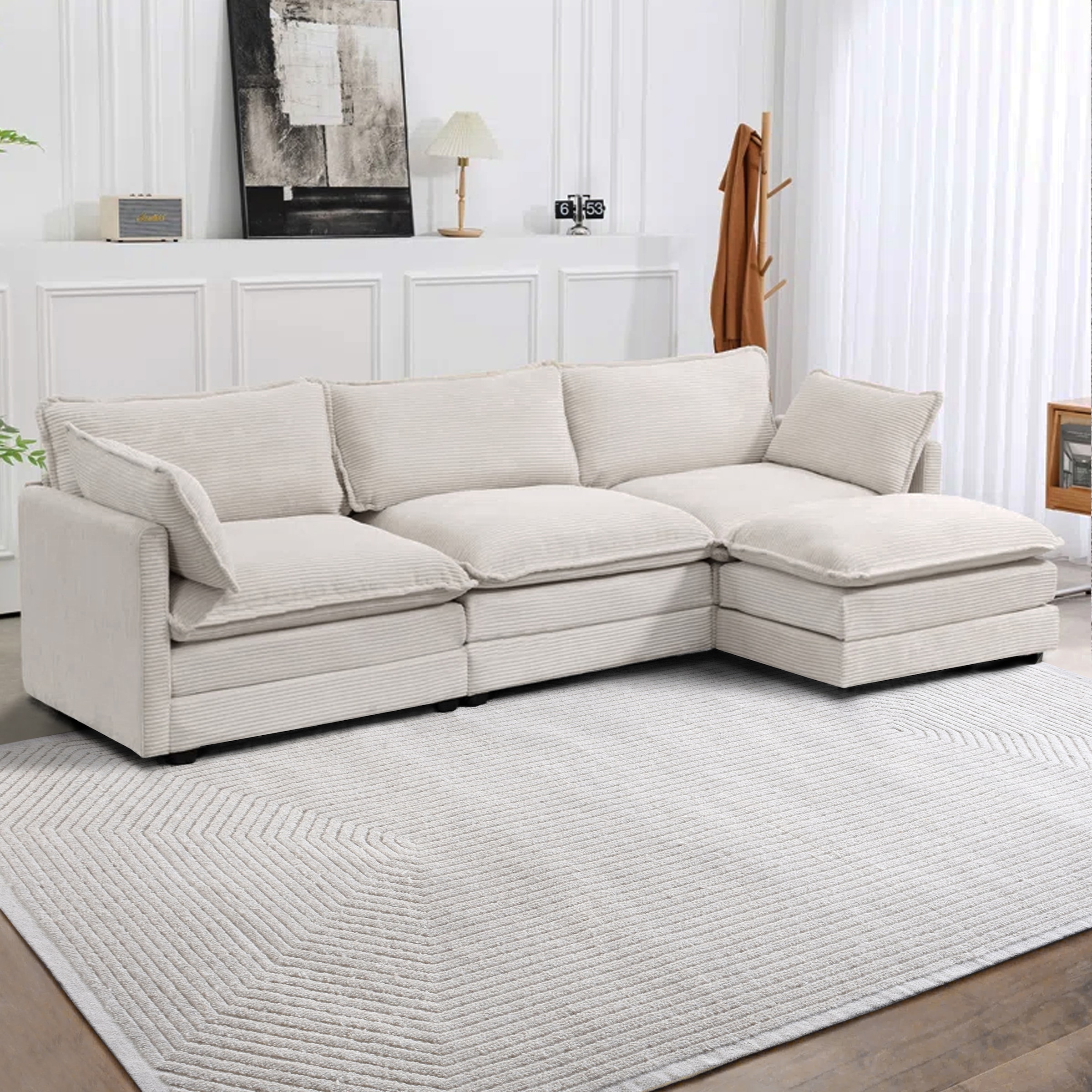 my home Wollteppich »Sola, handgewebt, Wolle, Hoch-Tief-Struktur«, rechteckig, 12 mm Höhe, einfarbig, Wolle, Handweb Teppich, Wohnzimmer, Schlafzimmer, Esszimmer