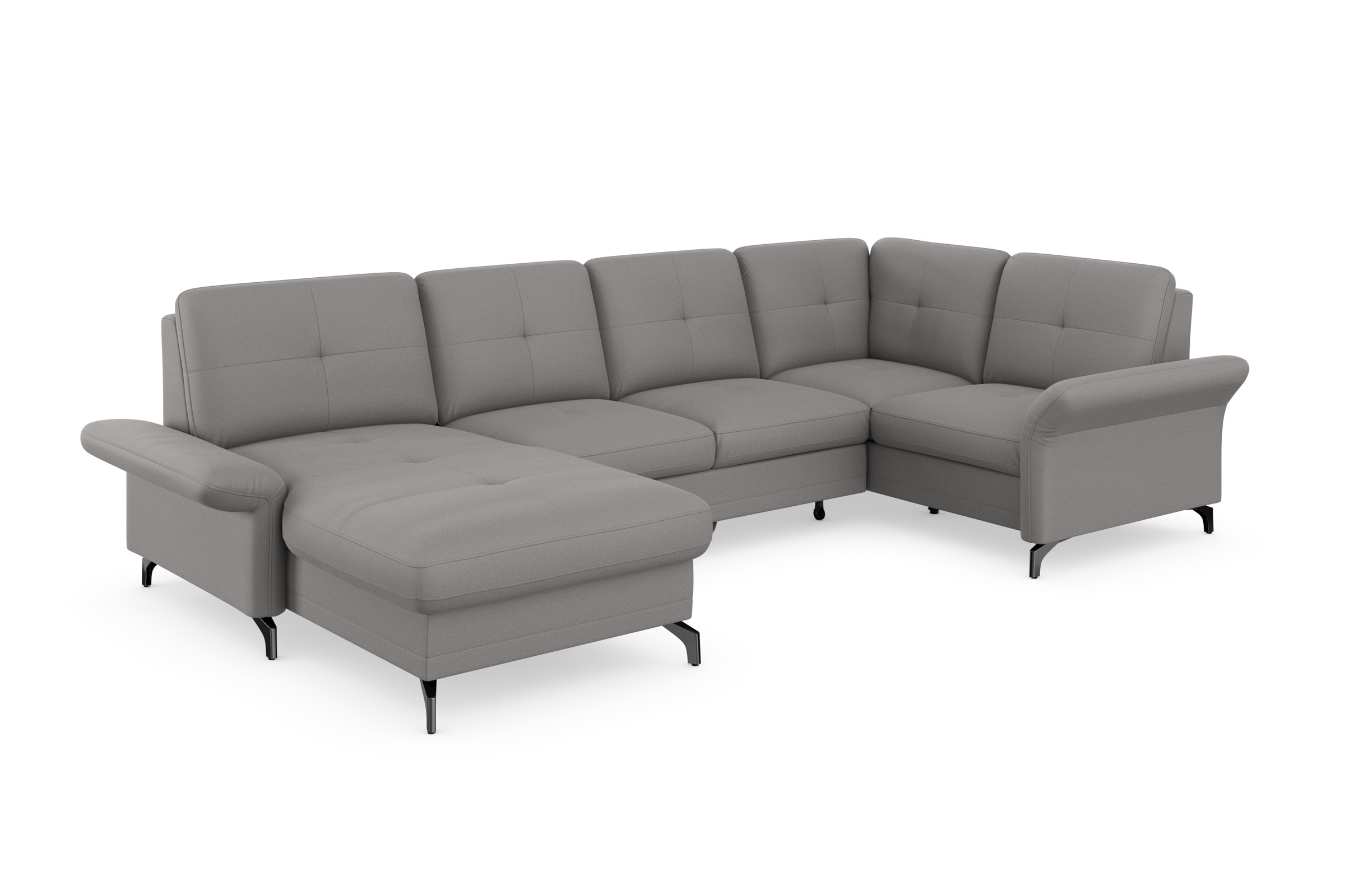 Home affaire Wohnlandschaft »Calando U-Form« wahlweise mit Bettfunktion, Be günstig online kaufen