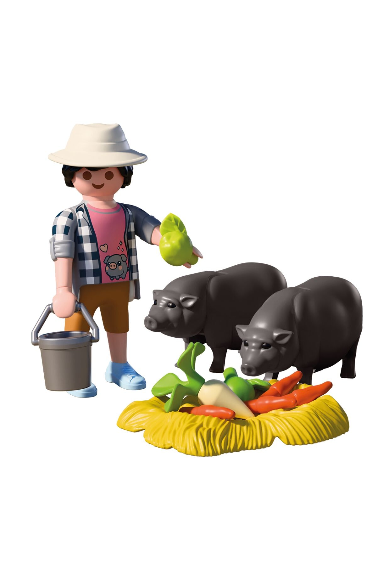 Playmobil® Konstruktions-Spielset »Landwirt mit Hängebauchschwein (72171), Country«