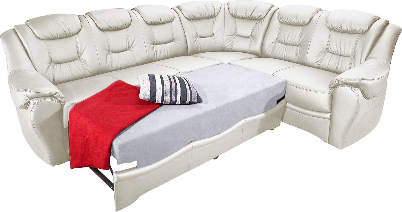 sit&more Ecksofa »Bellevue L-Form«, wahlweise mit Bettfunktion günstig online kaufen