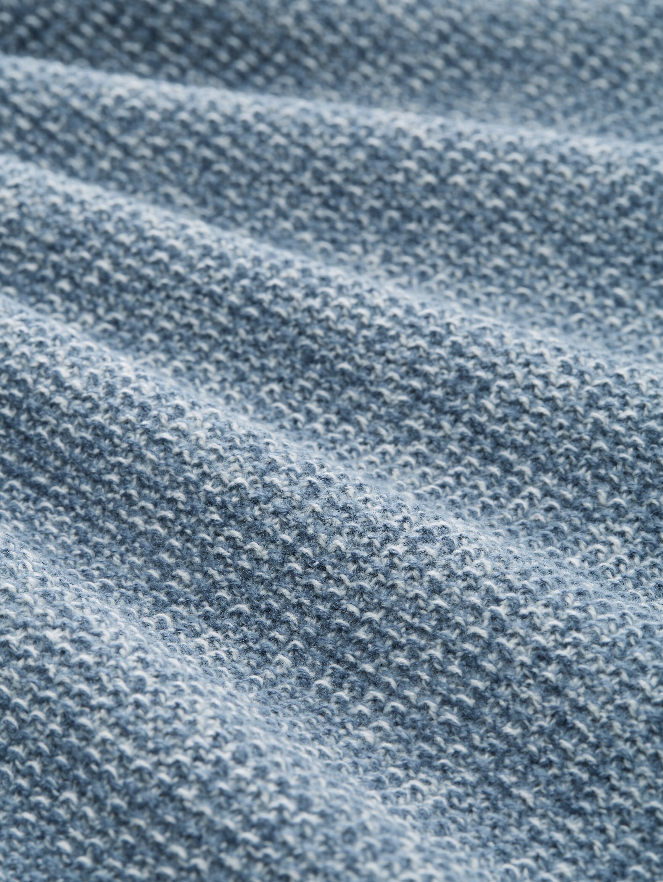 TOM TAILOR Denim Strickpullover mit Logo Stickerei