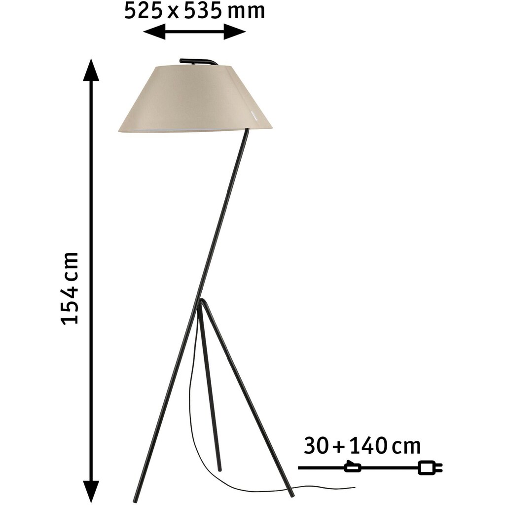 Paulmann LED Stehlampe »Narve«, 1 flammig-flammig, E27