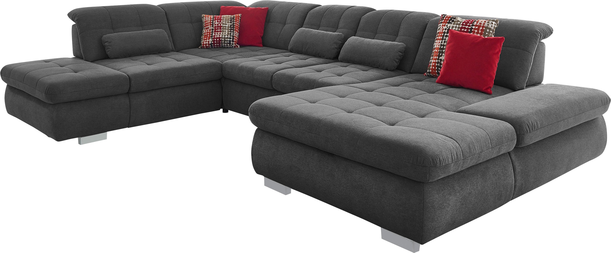 Die PlanBar Ecksofa »MP-IN17004 U-Form«, wahlweise mit Funktionen, Federker günstig online kaufen
