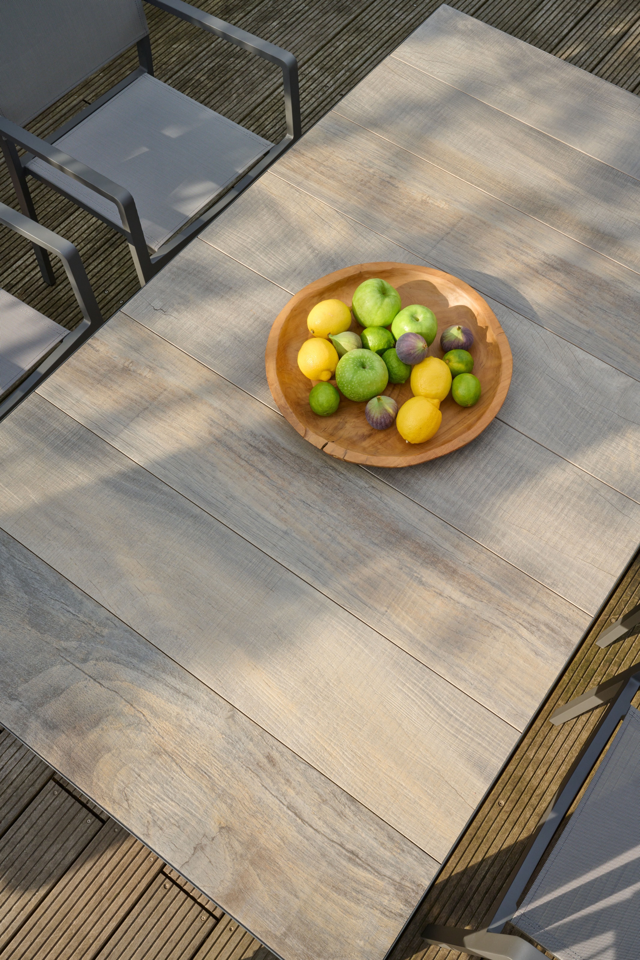 Siena Garden Gartentisch »»Silva« 160x90cm Aluminiumgestell mit Keramikleisten«