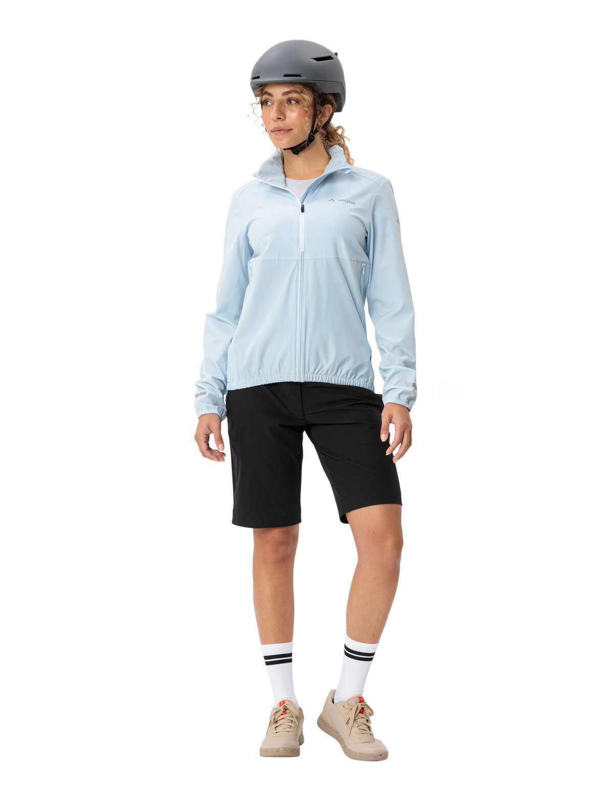 VAUDE Funktionsjacke »WOMEN'S CYCLIST AIR JACKET« 1 Stk. tlg. mit Kapuze sportlich, wasserabweisend, windabweisend, atmungsaktiv