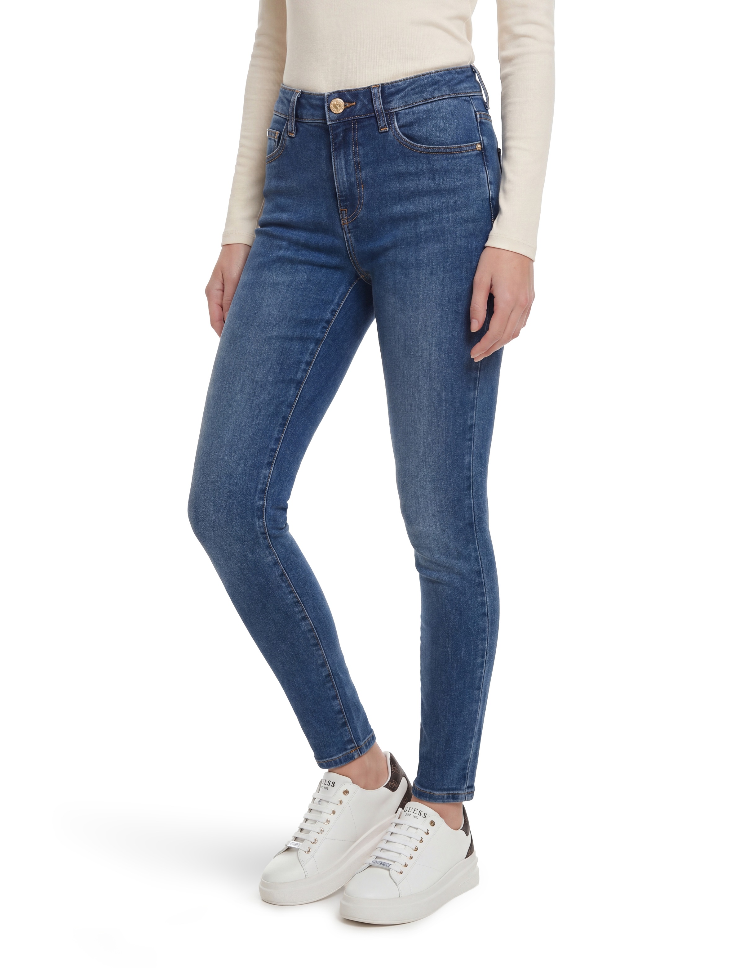 Guess Skinny-fit-Jeans »CURVE X« aus Stretch-Denim, mittlere Taille