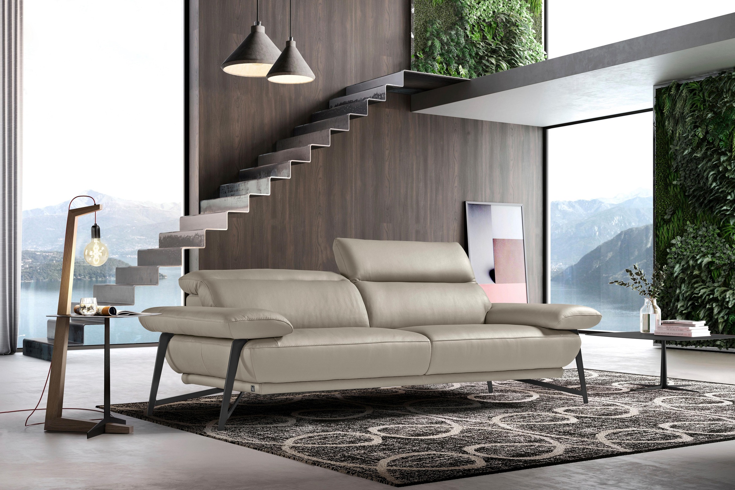 Egoitaliano Sofa »Anais, Design mit hohem Sitzkomfort, Fußfarbe schattengra günstig online kaufen
