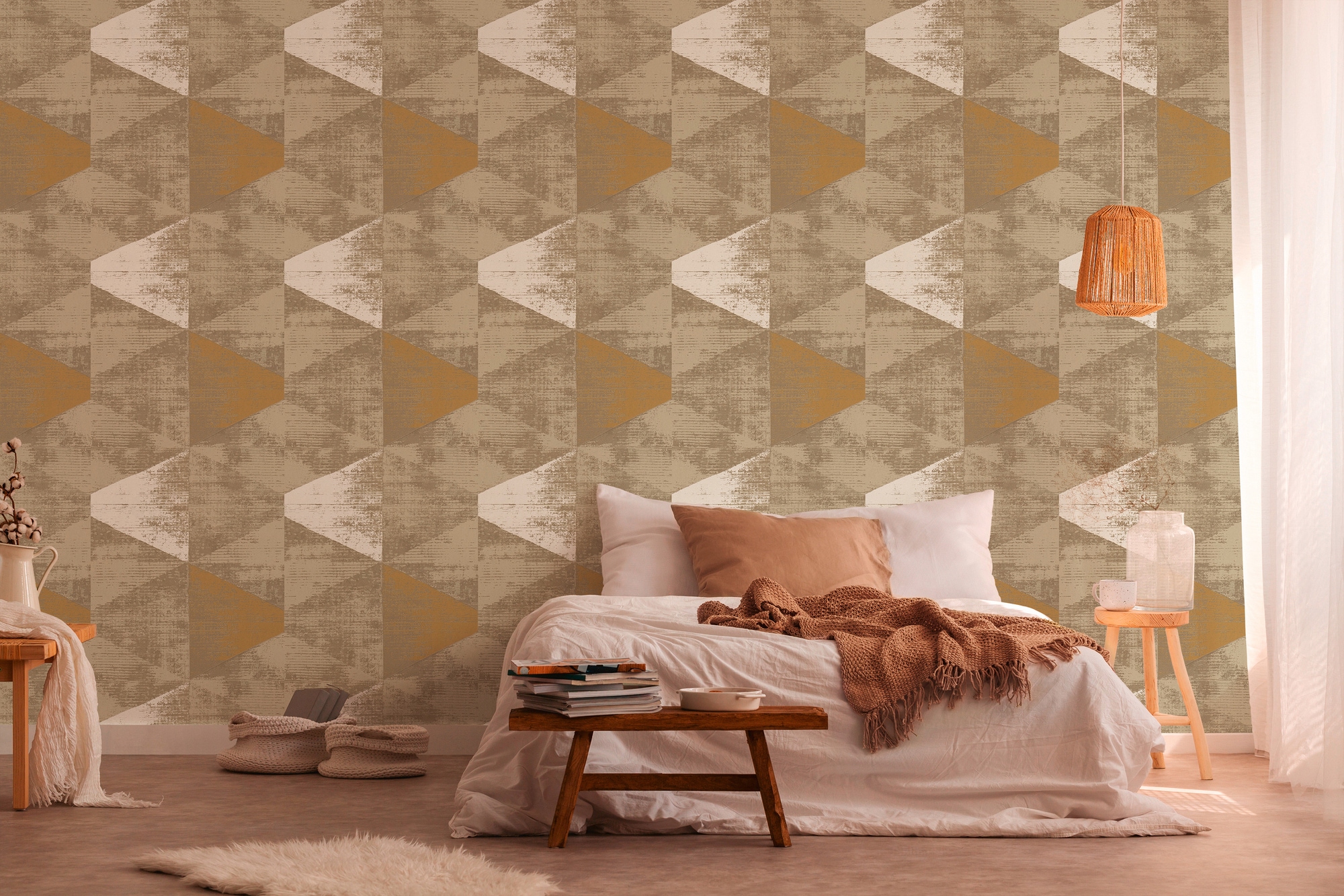 A.S. Création Vliestapete »Geo Effect« 3D-Optik | geometrisch | metallic glatt Geometrische Tapete 3D Effekt Tapeten Wohnzimmer Schlafzimmer Küche