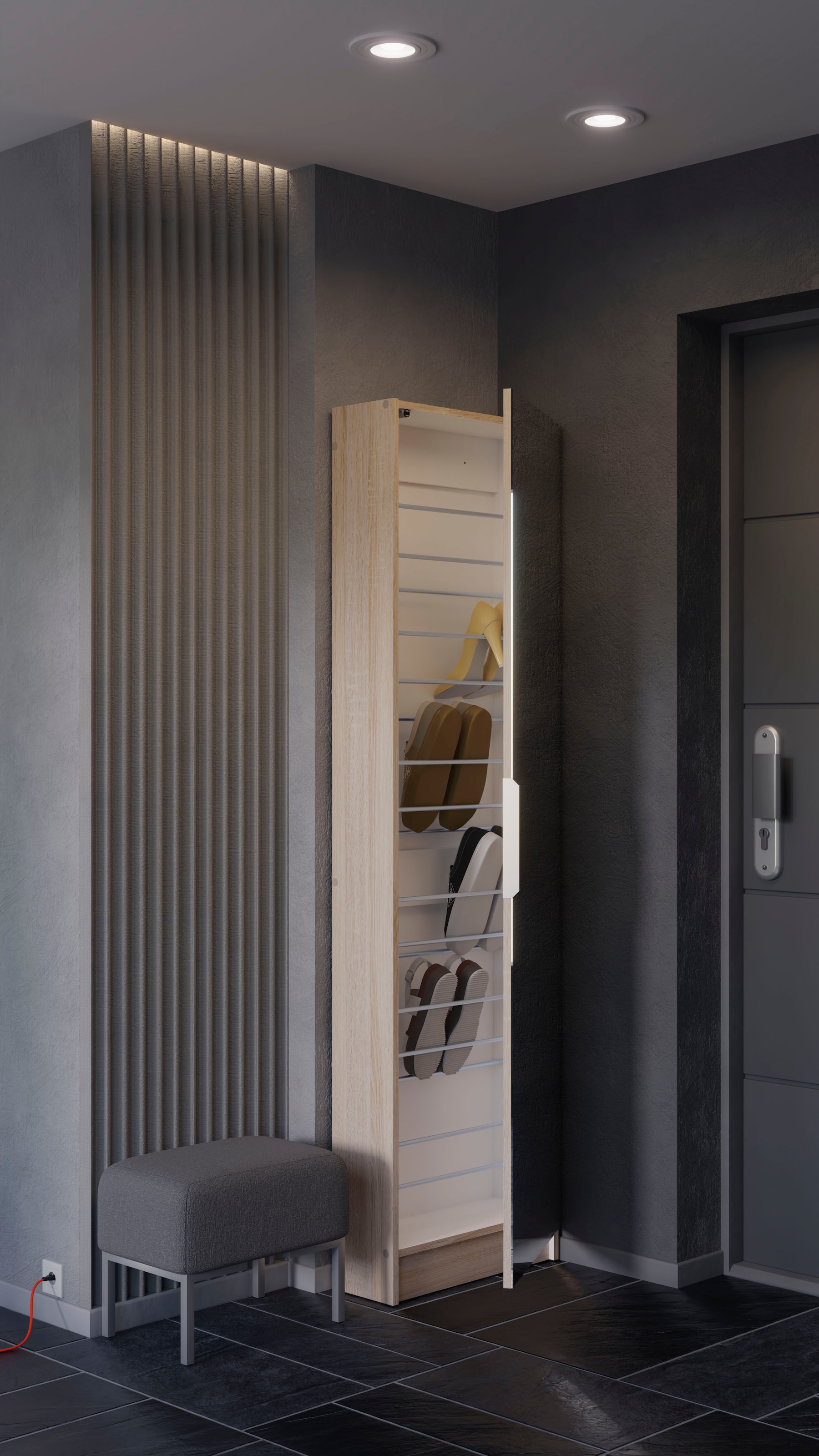 Demeyere GROUP Schuhschrank »Zapatero« 1 Stk. tlg. SCHUHSCHRANK 1 TUER/1 SPIEGEL