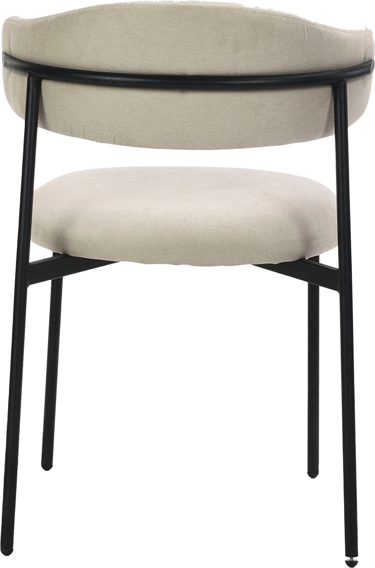 byLIVING Esszimmerstuhl »Jersey (2er-Set)«, (Set), Gestell Metall schwarz, Küchenstuhl, Webstoffbezug, diverse Farben