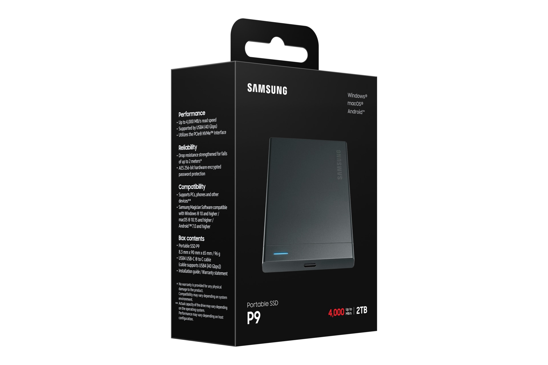 Samsung externe SSD »SSD P9« 2 TB