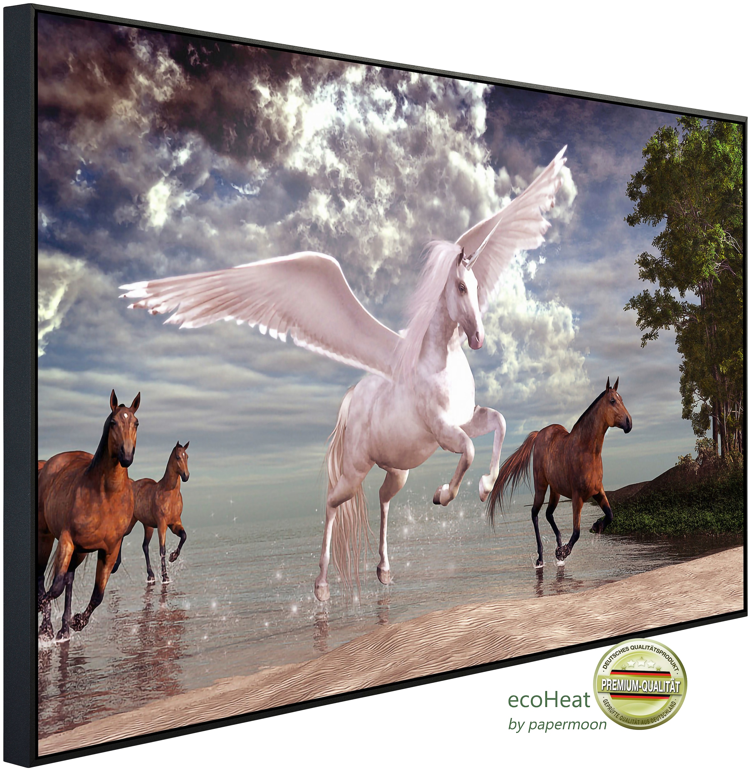 Papermoon Infrarotheizung »Pegasus und Pferde«, sehr angenehme Strahlungswä günstig online kaufen