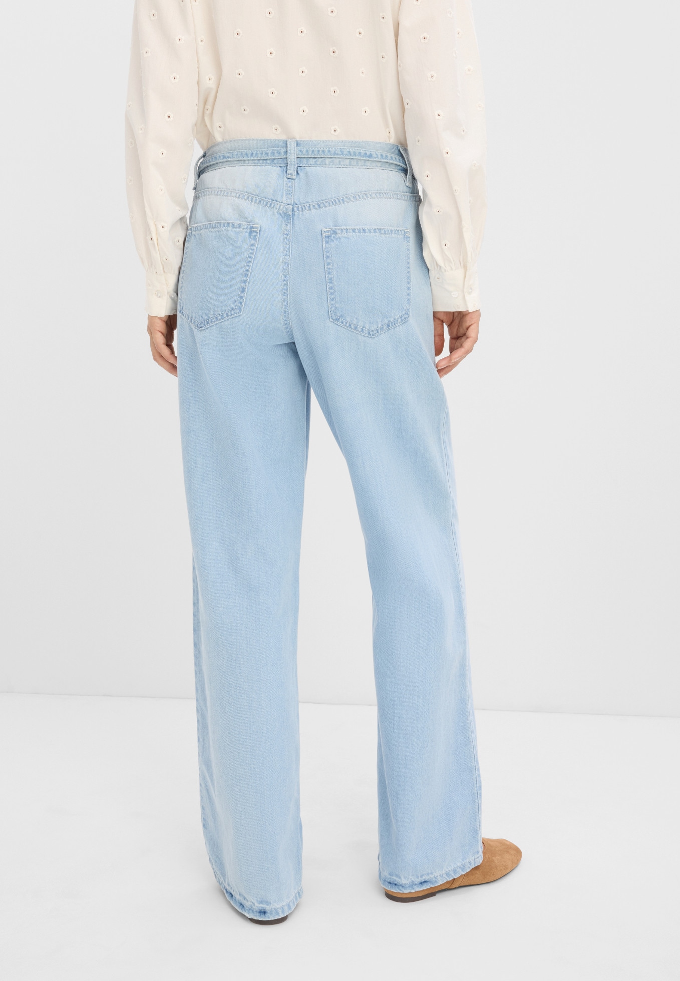 bonprix Weite Jeans lockerer Loose Fit, low Stretch Denim, 5-Pocket-Design