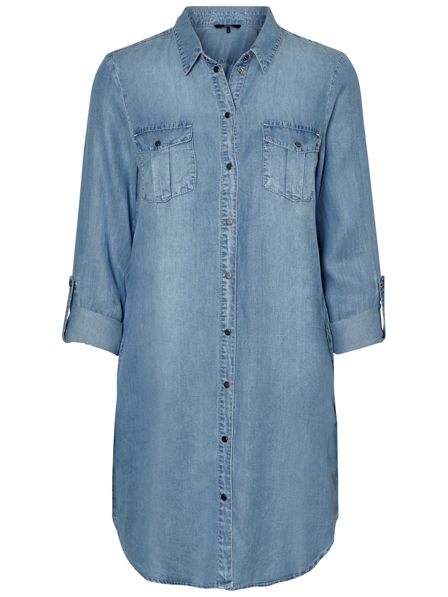 Vero Moda Jeanskleid »VMSILLA« Brusttaschen | Eingrifftaschen