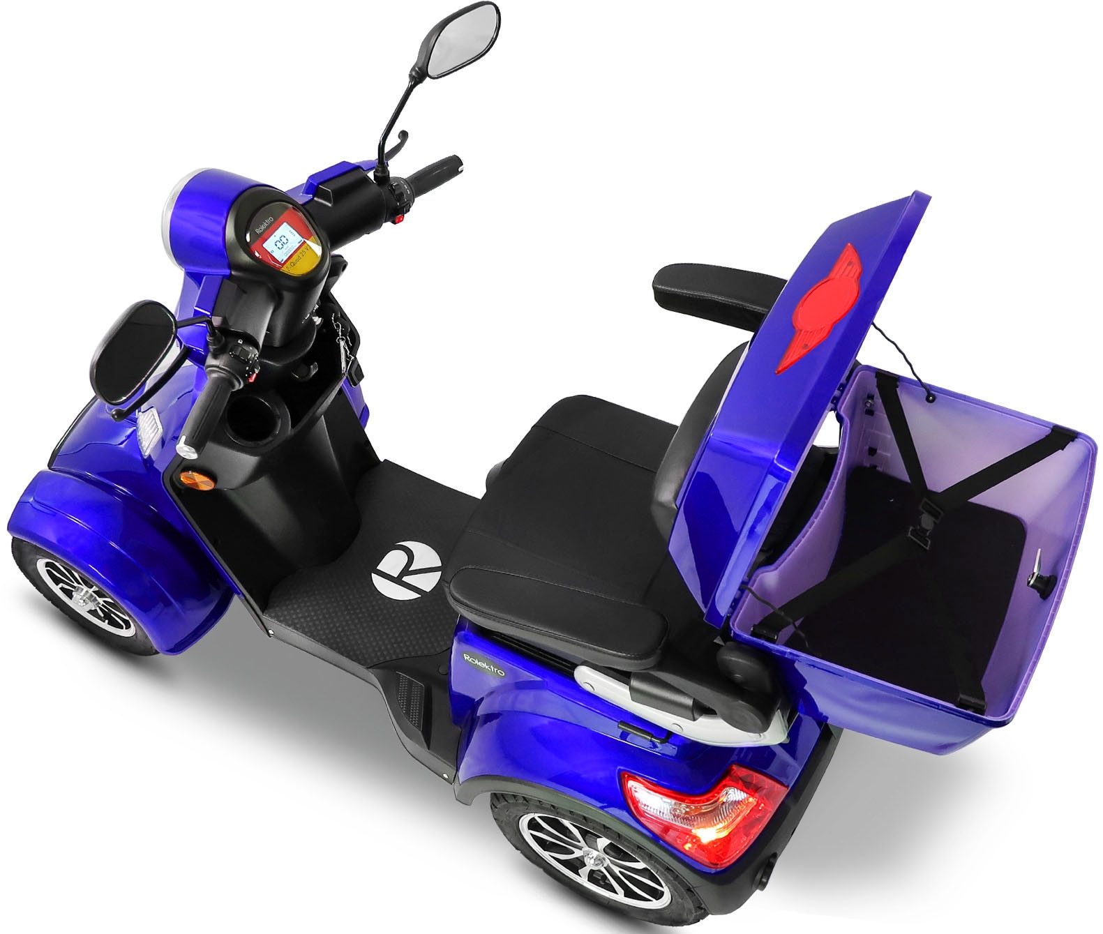 Rolektro Elektromobil »Rolektro E-Quad 25 V.3, Lithium Akku«, (mit Topcase)
