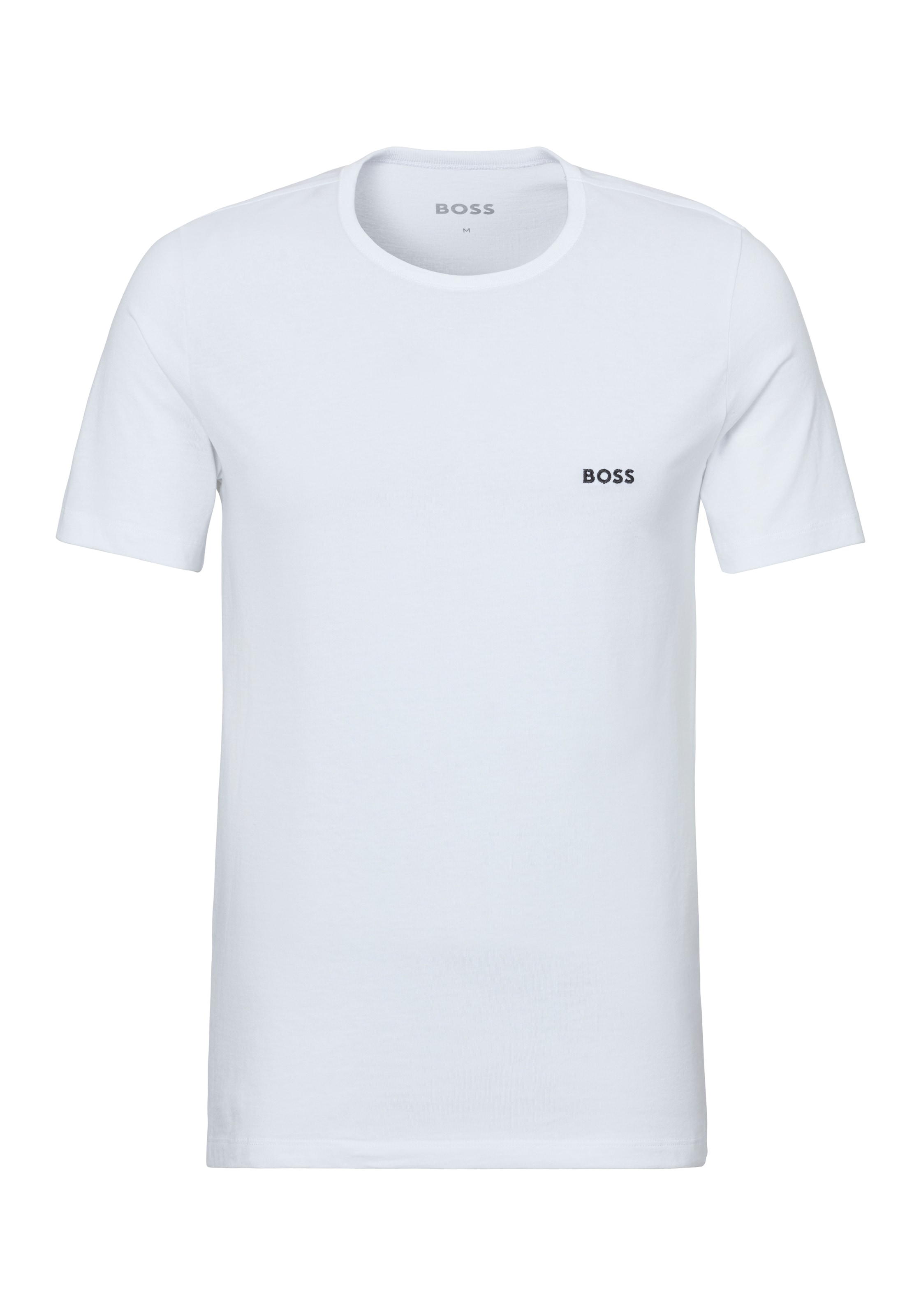 BOSS T-Shirt »TShirtRN 3P Classic«, (Packung, 3 tlg.), mit BOSS Stickerei