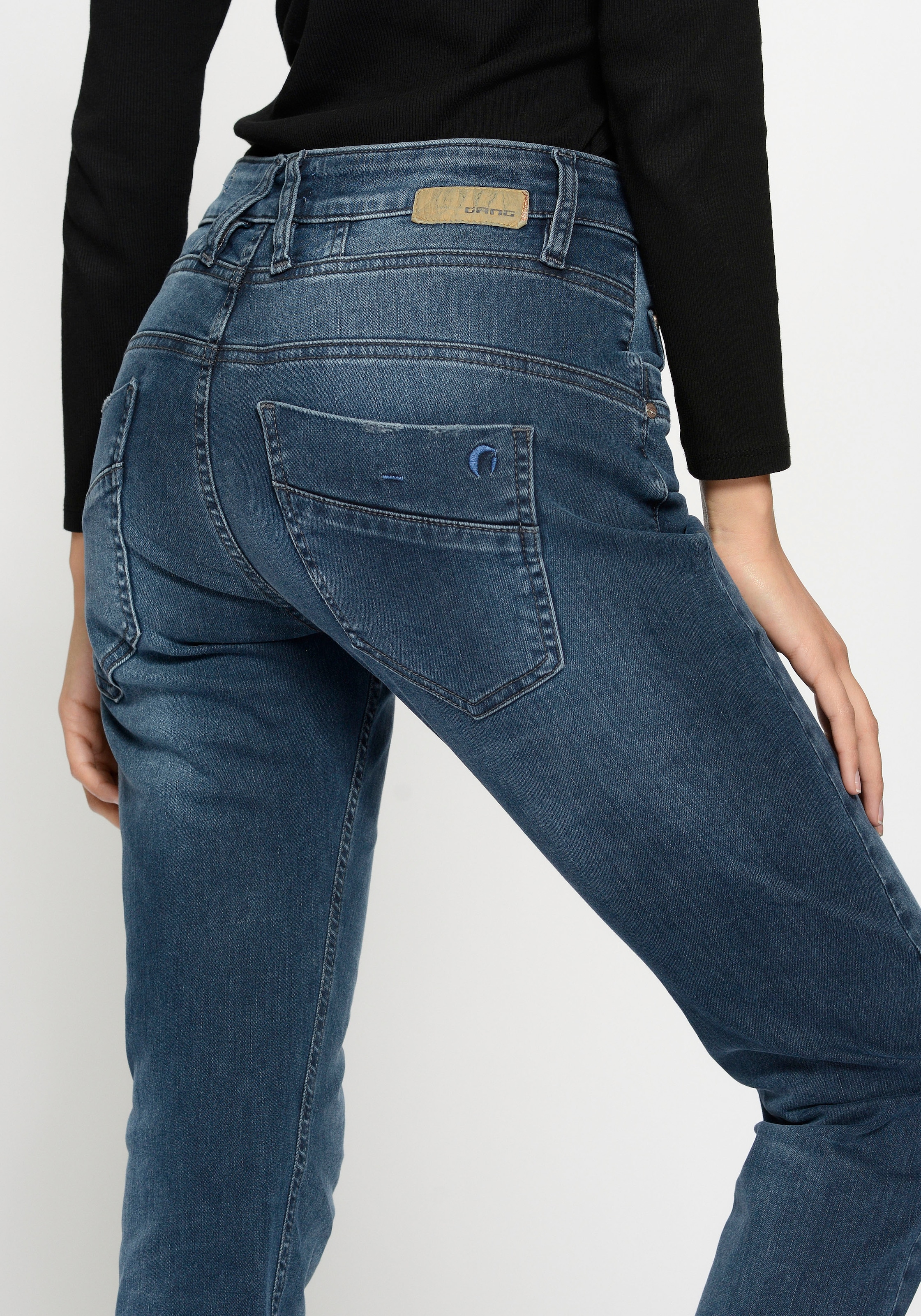 GANG 5-Pocket-Jeans »Gerda«, kaufen günstig mit halb offener Knopfleiste