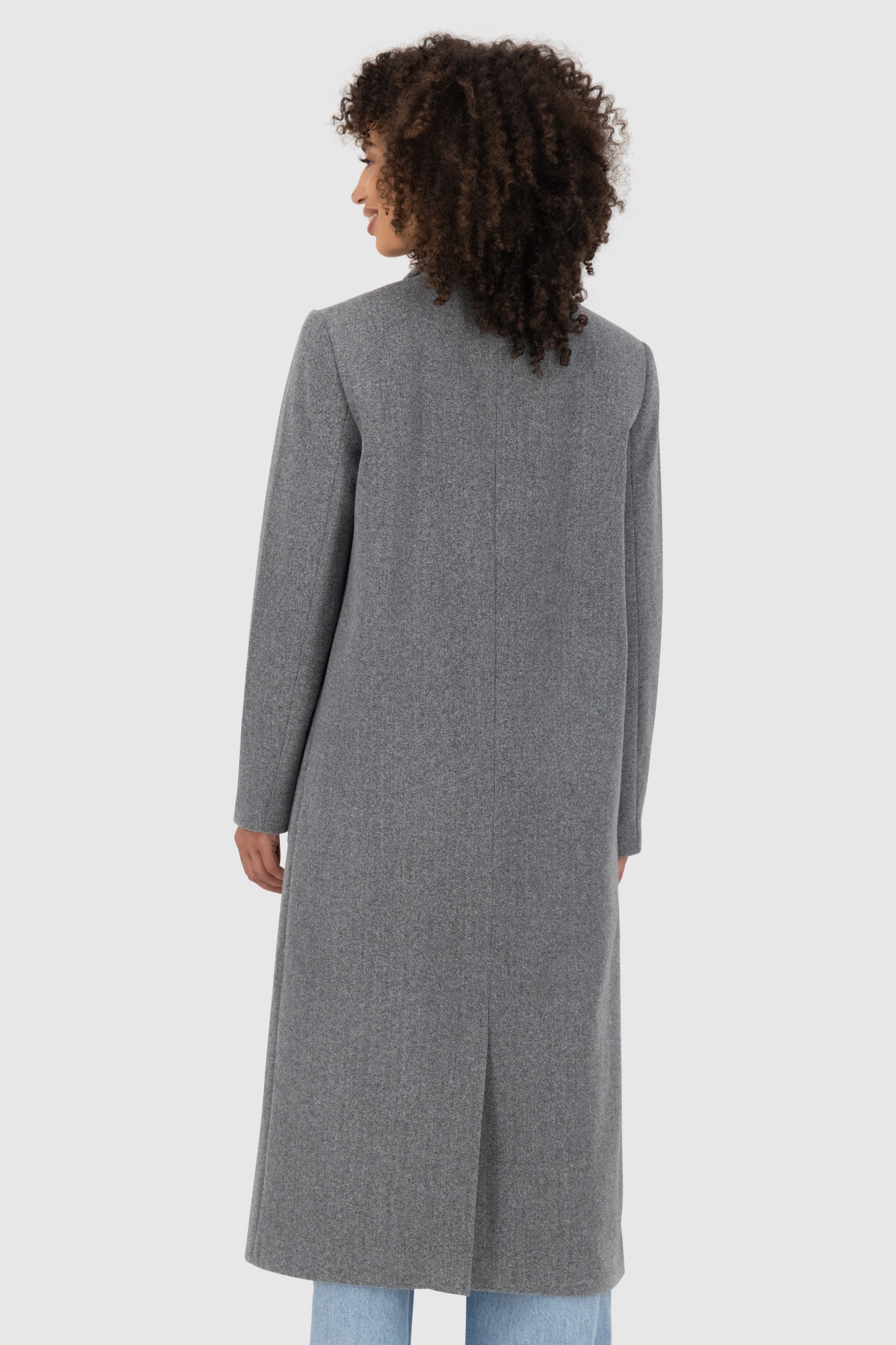 Alife & Kickin Winterjacke »Damen DierdreAK A«, ohne Kapuze, Klassischer Wintermantel in schmaler, gerader Passform und Wolloptik