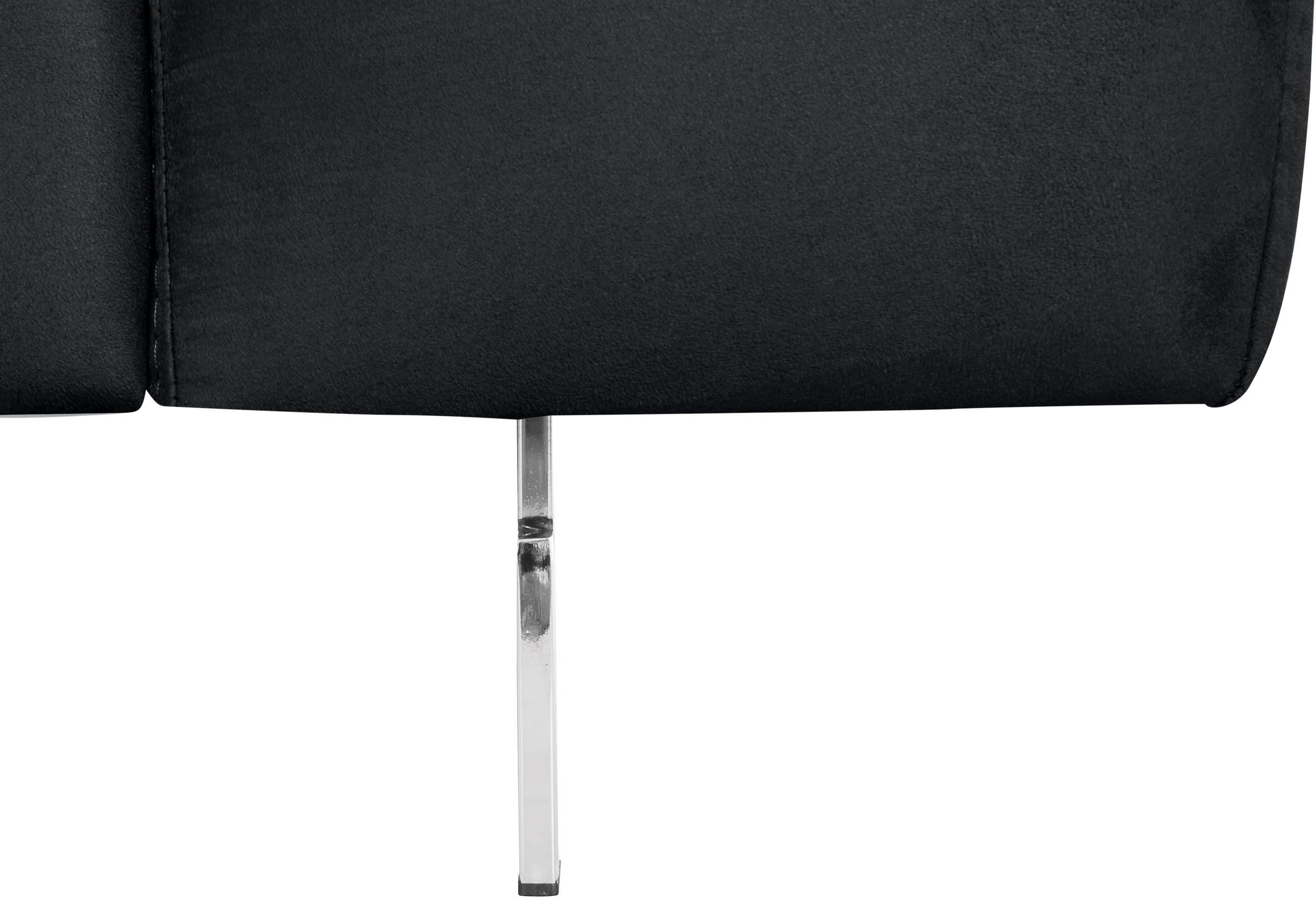 COTTA Ecksofa »Chef L-Form«, mit Kopfteilverstellung, edle Metallkufen, wahlweise mit Bettfunktion