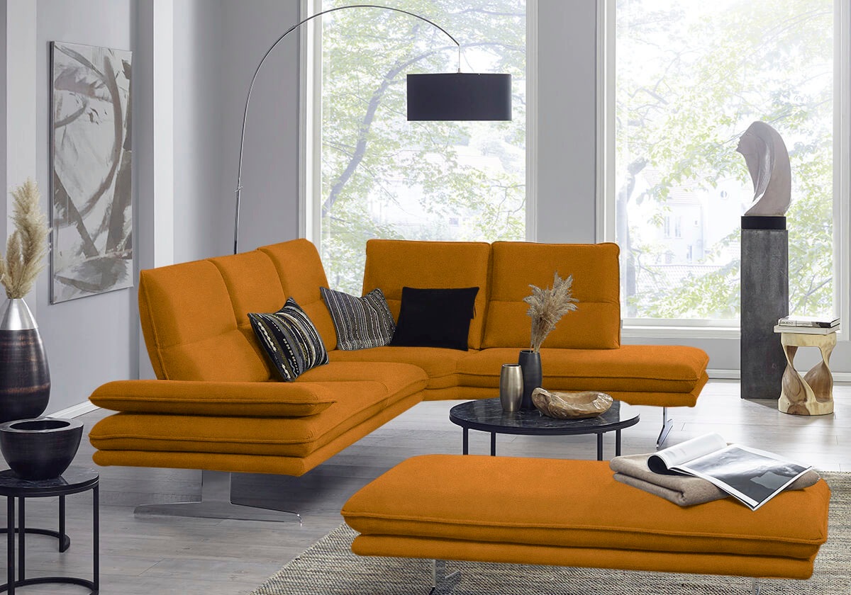 W.SCHILLIG Ecksofa »broadway, Designsofa, mit tollem Sitzkomfort, L-Form«, günstig online kaufen