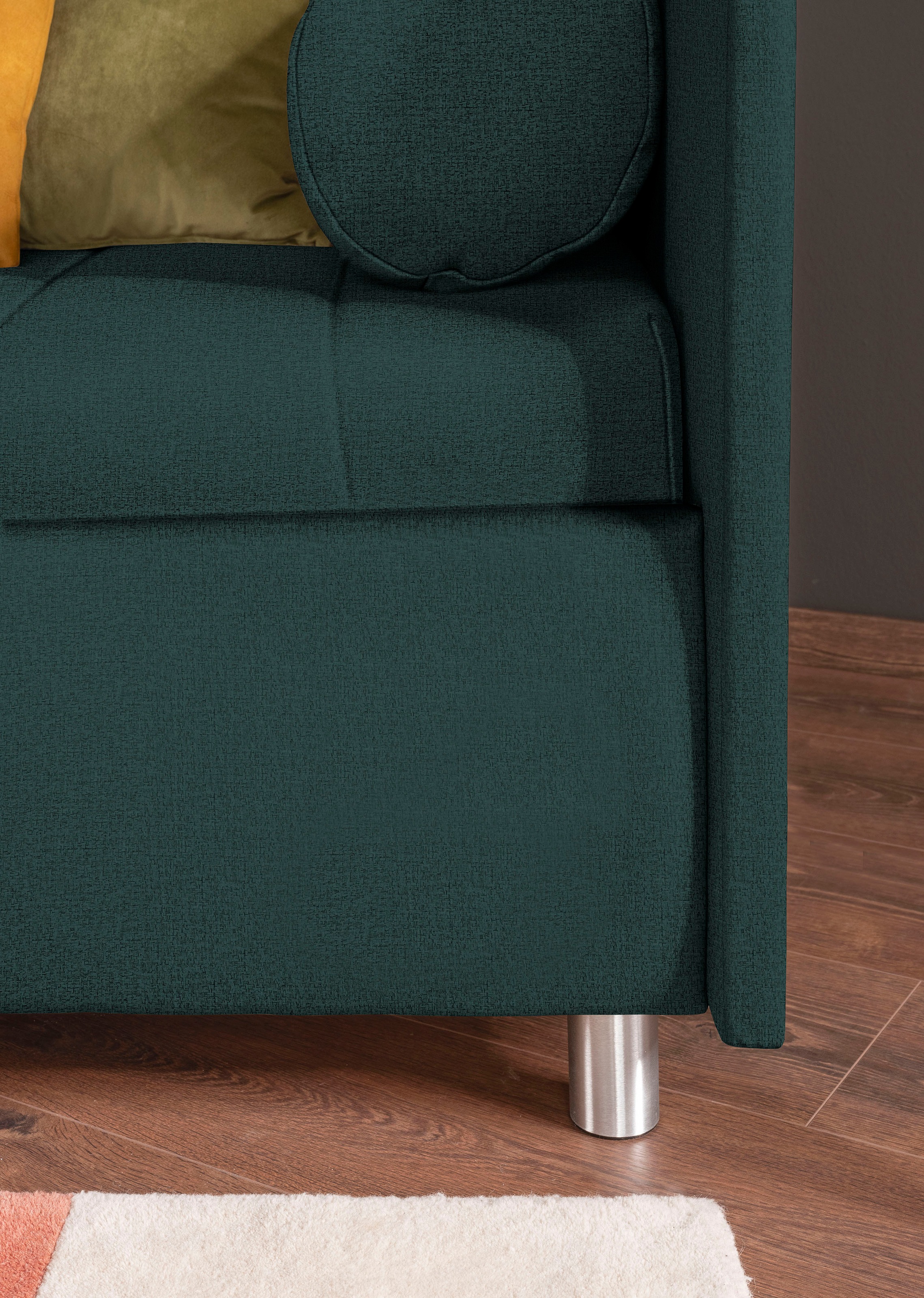 alina Schlafsofa »Kiana«, mit Bettkasten und Zierkissen, Liegefläche 90/200 cm oder 100/200 cm