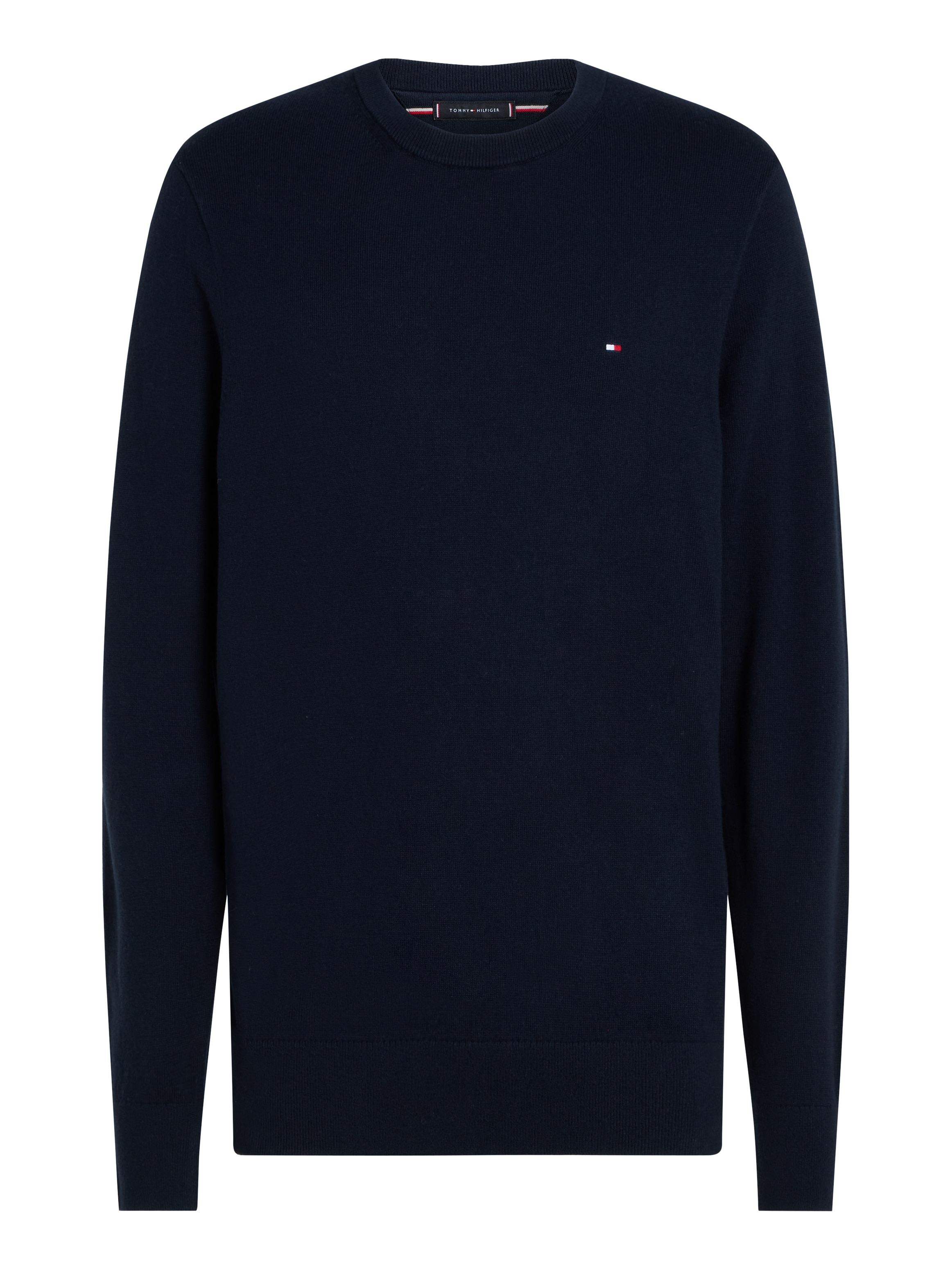 Tommy Hilfiger Rundhalspullover »PIMA ORG CTN CASHMERE CREW NECK«