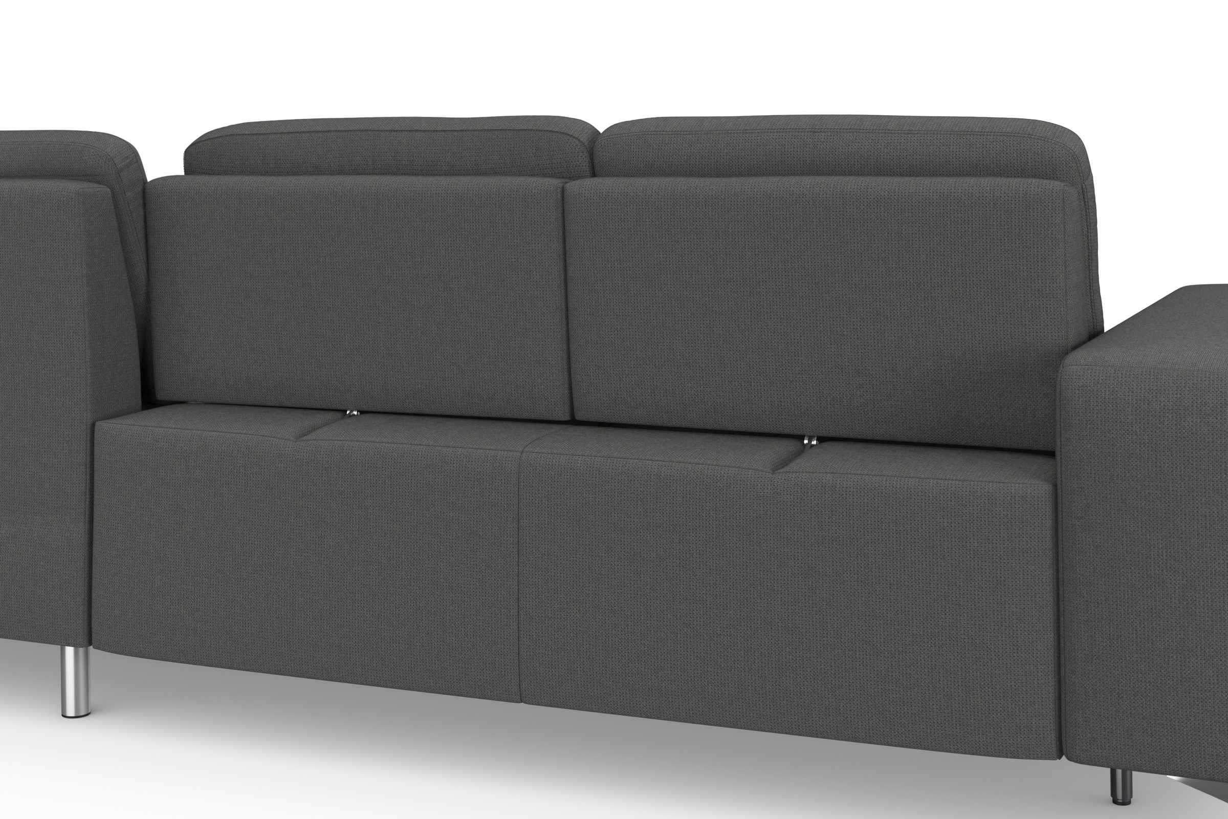 sit&more Ecksofa »Baviene L-Form«, inklusive Sitztiefenverstellung und Federkern, wahlweise Bettfunktion
