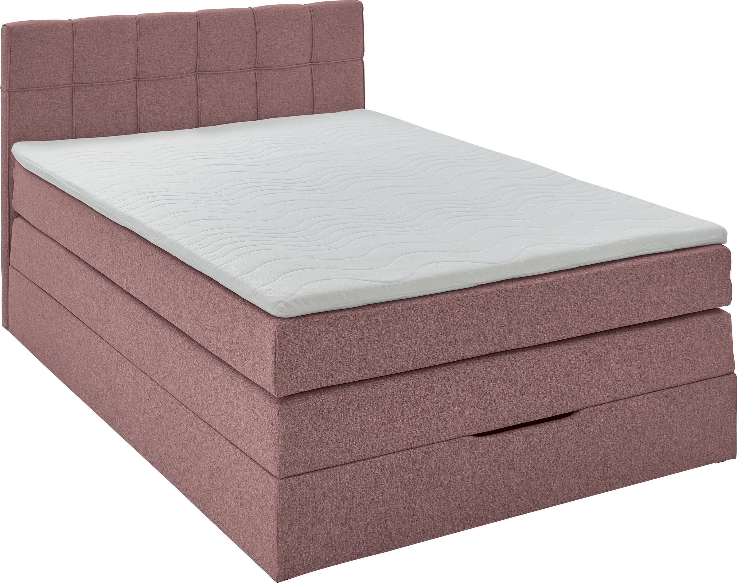 INOSIGN Boxspringbett "Fornoli" inkl. Topper und Bettkasten, H3 in zwei Mat günstig online kaufen