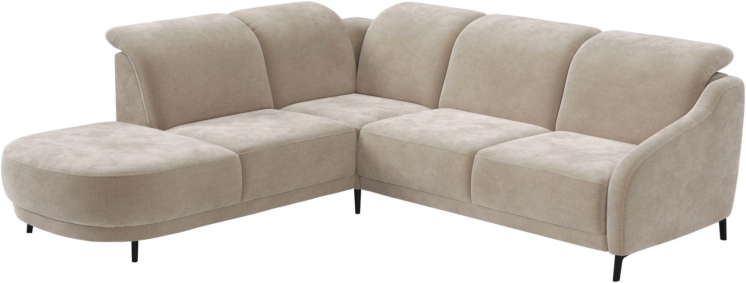 sit&more Ecksofa »Blues L-Form«, wahlweise mit Klapptisch und USB