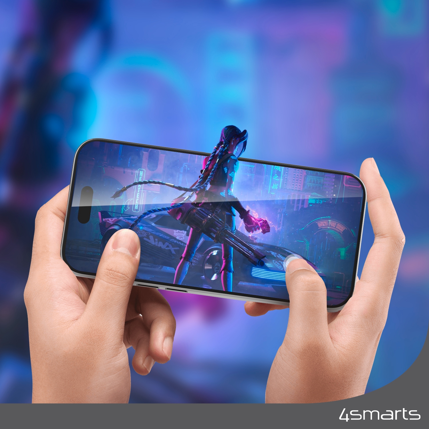 4smarts Displayschutzglas »Second Glass mit Montagerahmen« für Apple iPhone 15