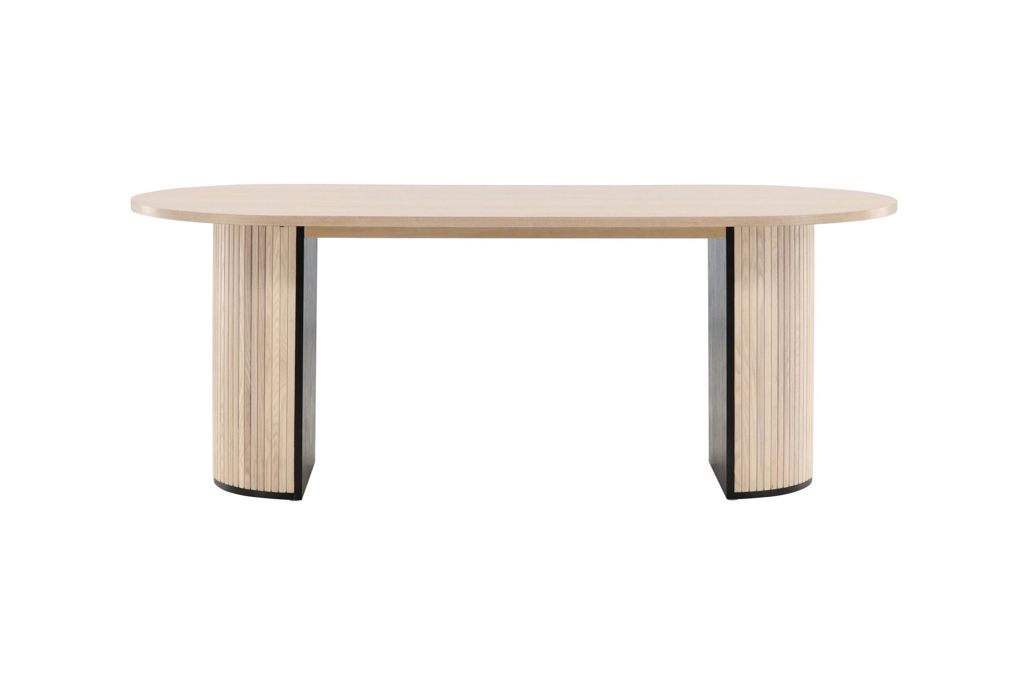 Venture Home Esstisch »Bianca, ovaler Esstisch mit Furnier-Veredelung, 200 × 90 cm« Esszimmertisch, MDF, Holzfurnier-Optik, oval, geräumig, modern