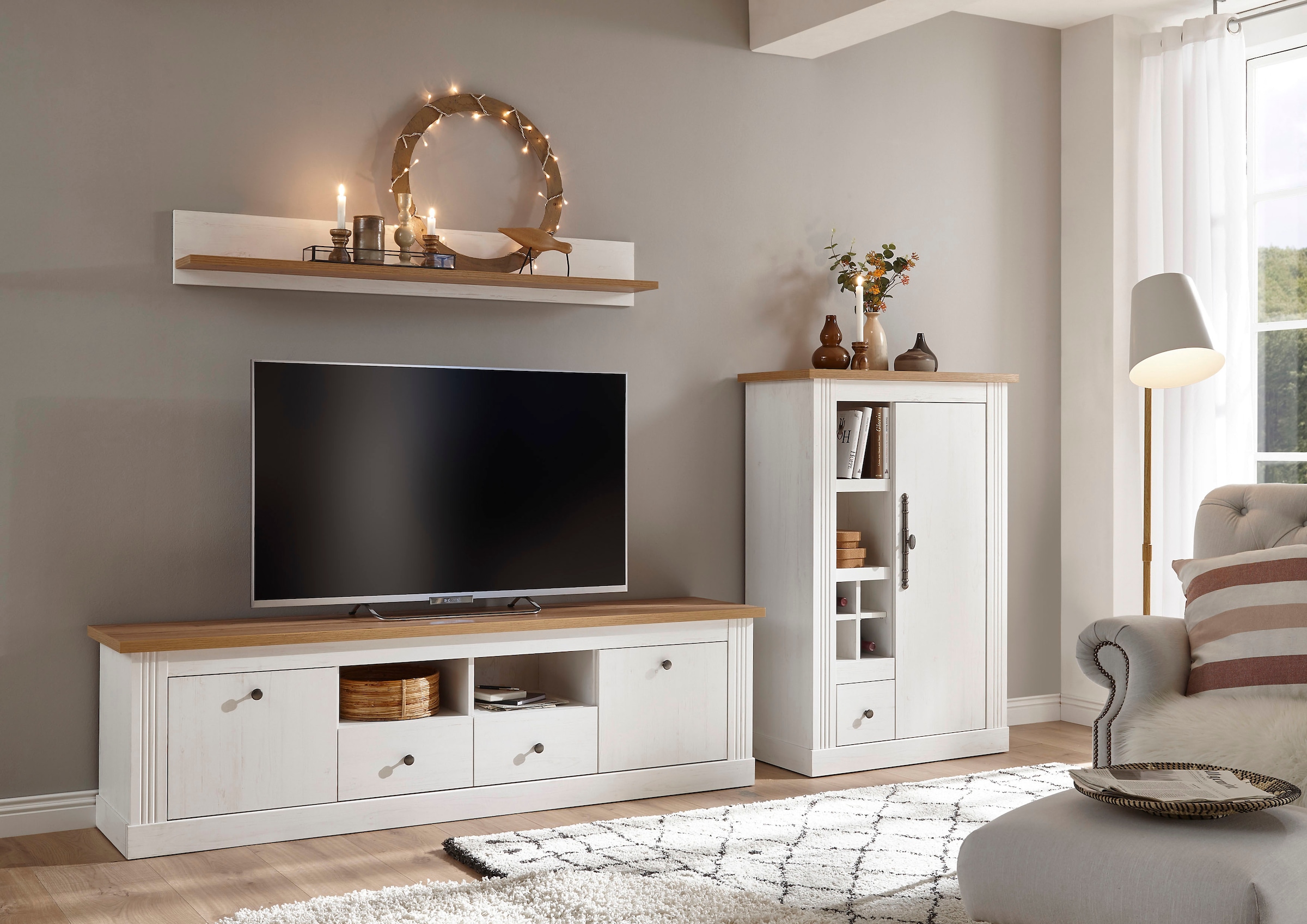 Home affaire Wohnwand »Westminster BESTSELLER!« Set, Lowboard, Kommode, Wan günstig online kaufen